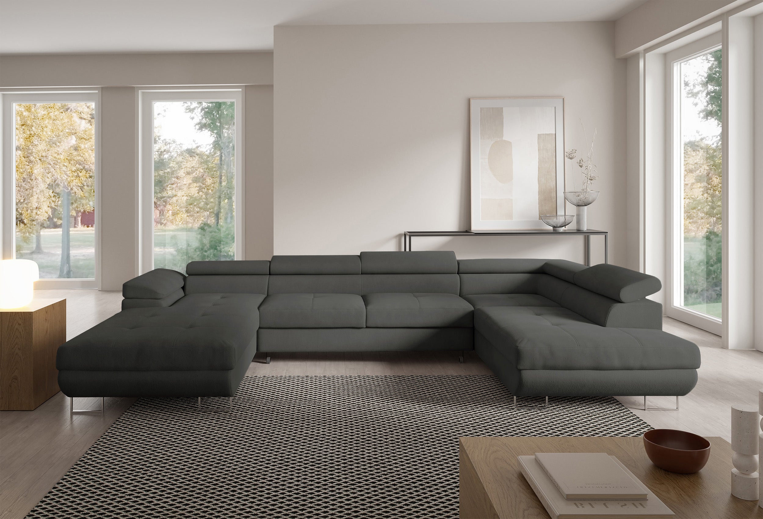 selsey-nollia-ecksofa-u-form-rechts-mit-schlaffunktion-dunkelgrau-boucl image 2