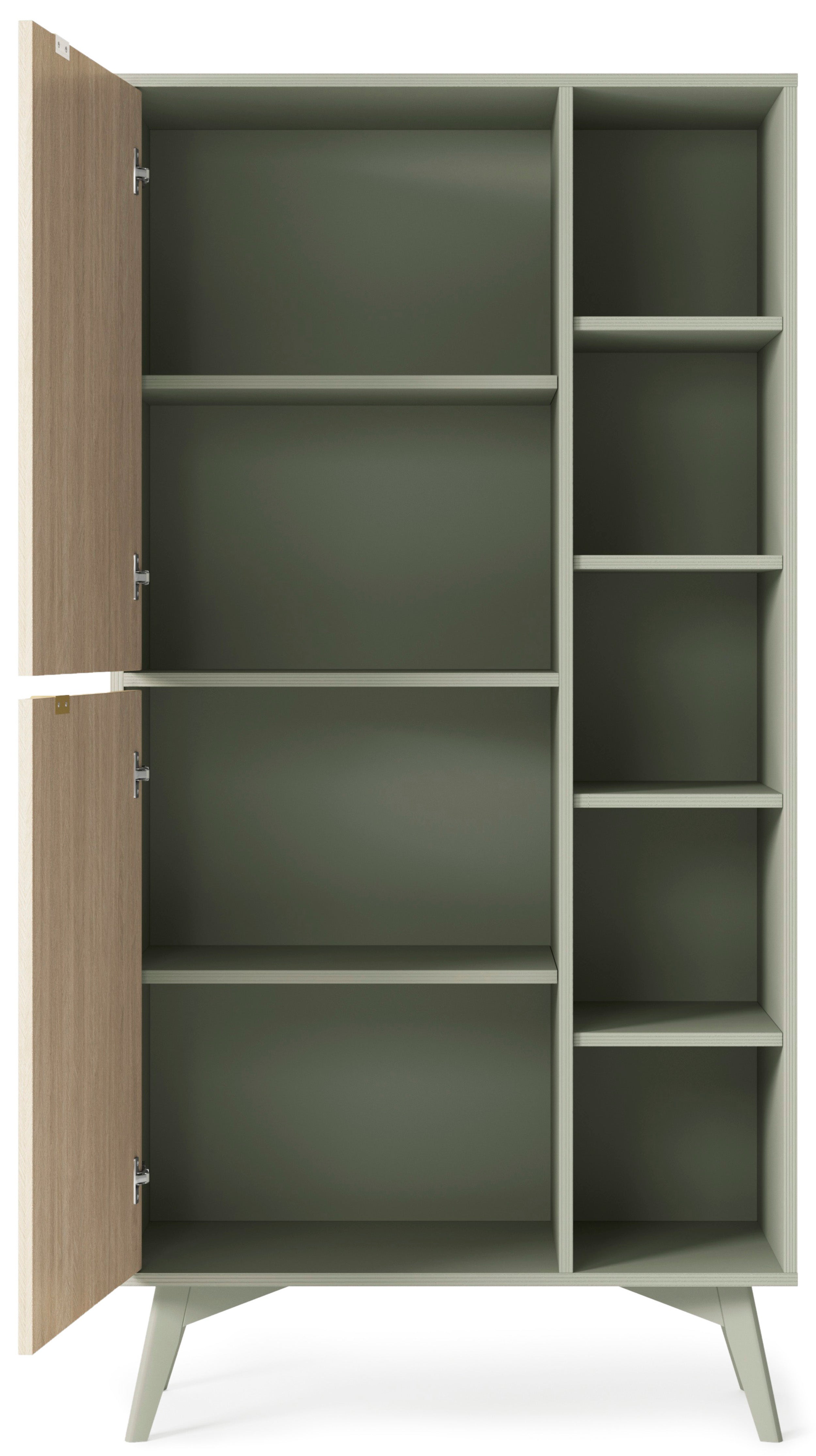 selsey-favoria-regal-mit-zwei-t-ren-80-cm-eukalyptus-fischgr-t-scandi-goldgriffe image 5