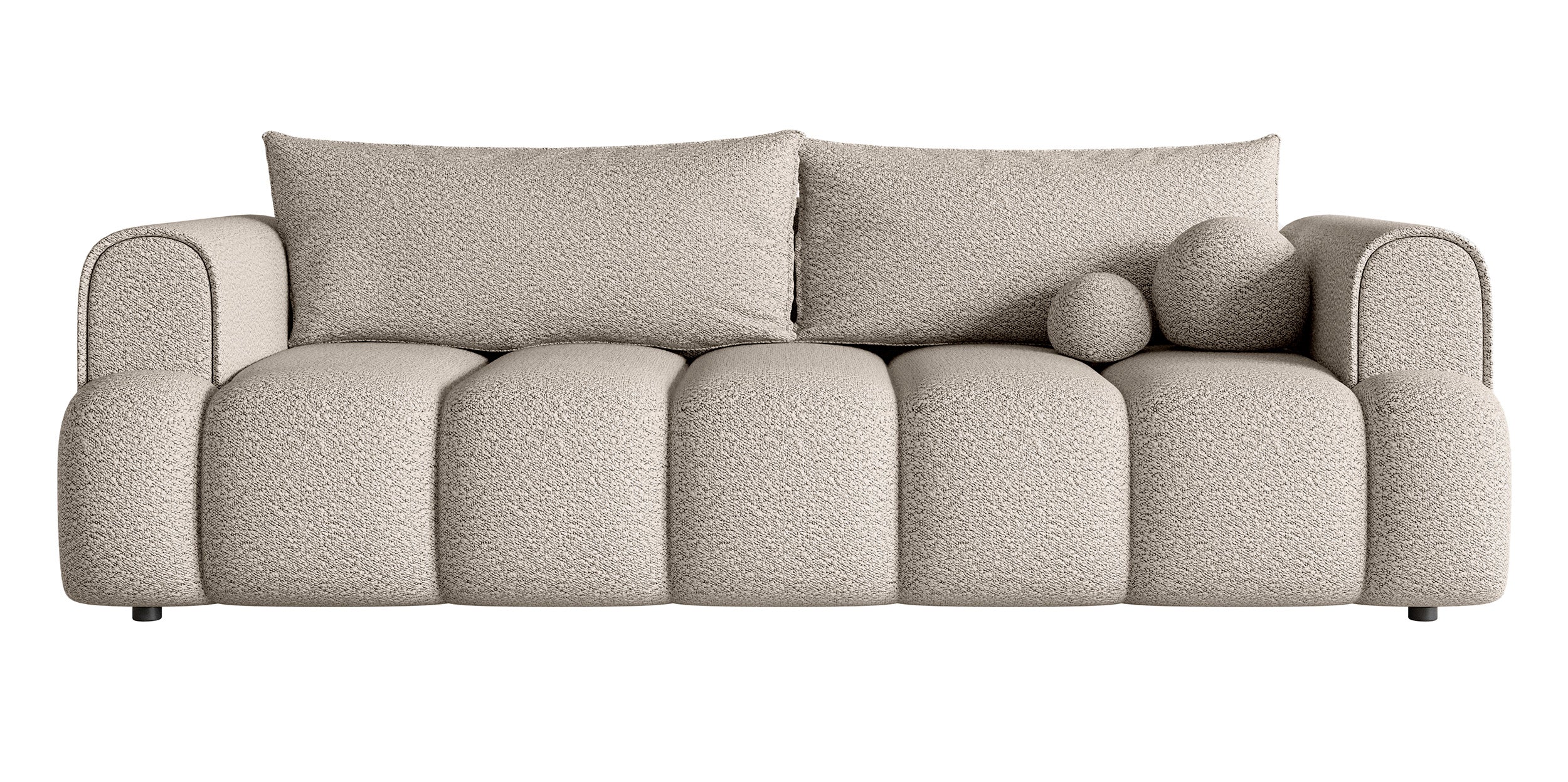 selsey-dandelino-dreisitziges-sofa-mit-schlaffunktion-hellbeige-boucl image 1