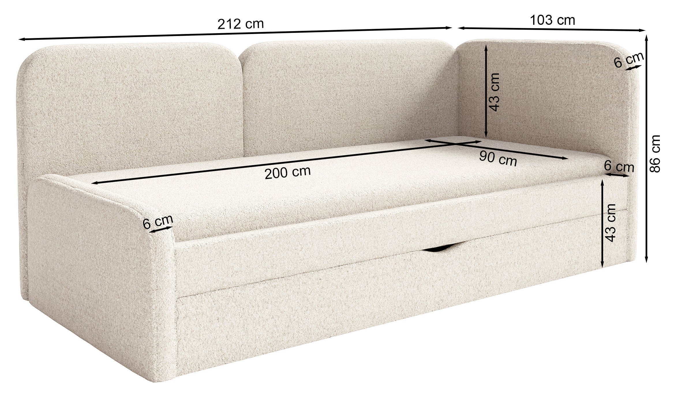 selsey-cuddy-jugendbett-90x200-cm-links-hellblau-mit-matratze-und-stauraum image 8