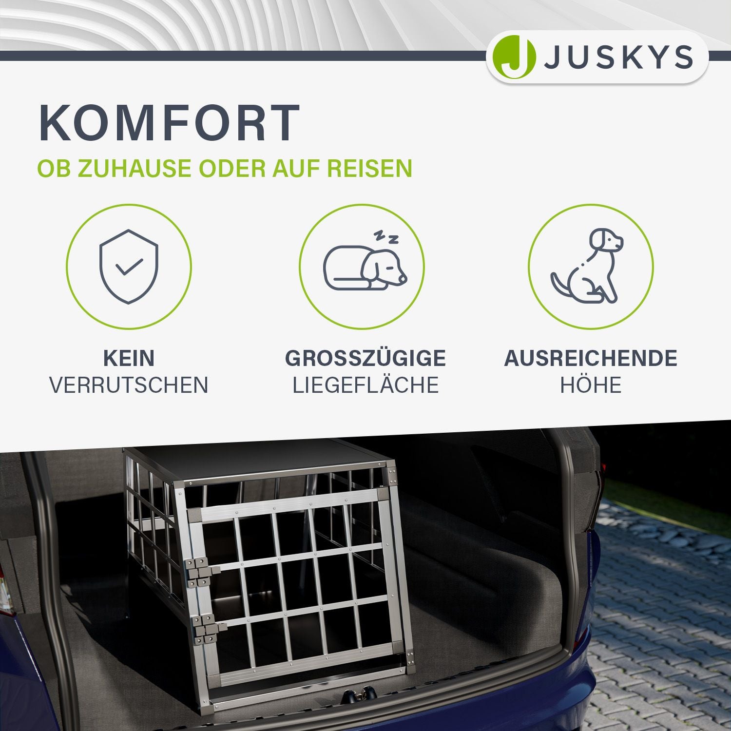 juskys-alu-hundetransportbox-m-hundebox-auto-f-r-kofferraum-und-r-cksitz image 3