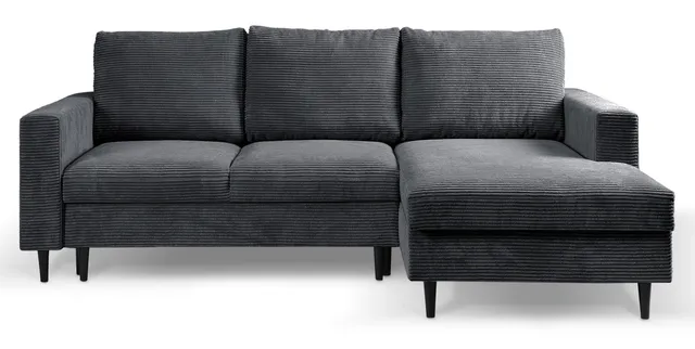 selsey-nalika-ecksofa-l-f-rmig-mit-schlaffunktion-und-stauraum-dunkelgrauer-cord image 1