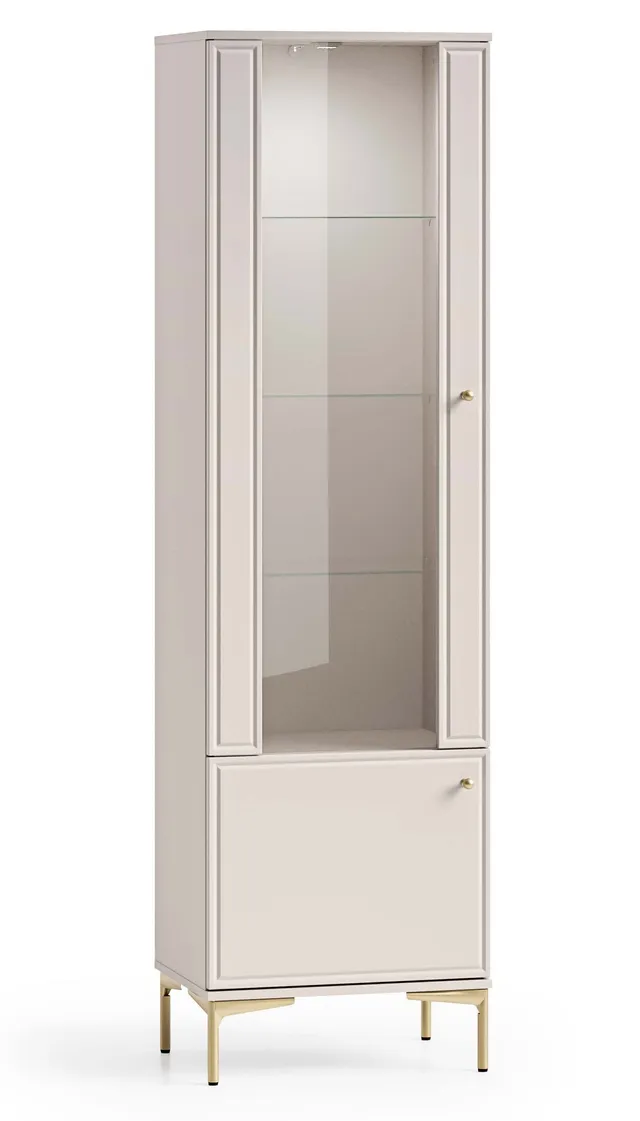 selsey-sandro-zweifl-gelige-vitrine-mit-beleuchtung-54-cm-kaschmir image 1