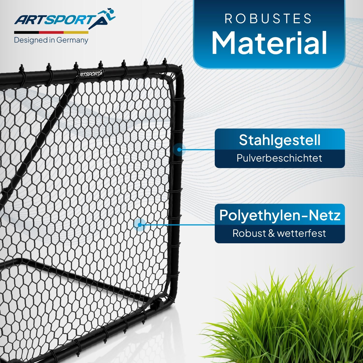 juskys-fu-ball-rebounder-power-pass-100-x-100-cm-verstellbares-trainingsnetz image 3