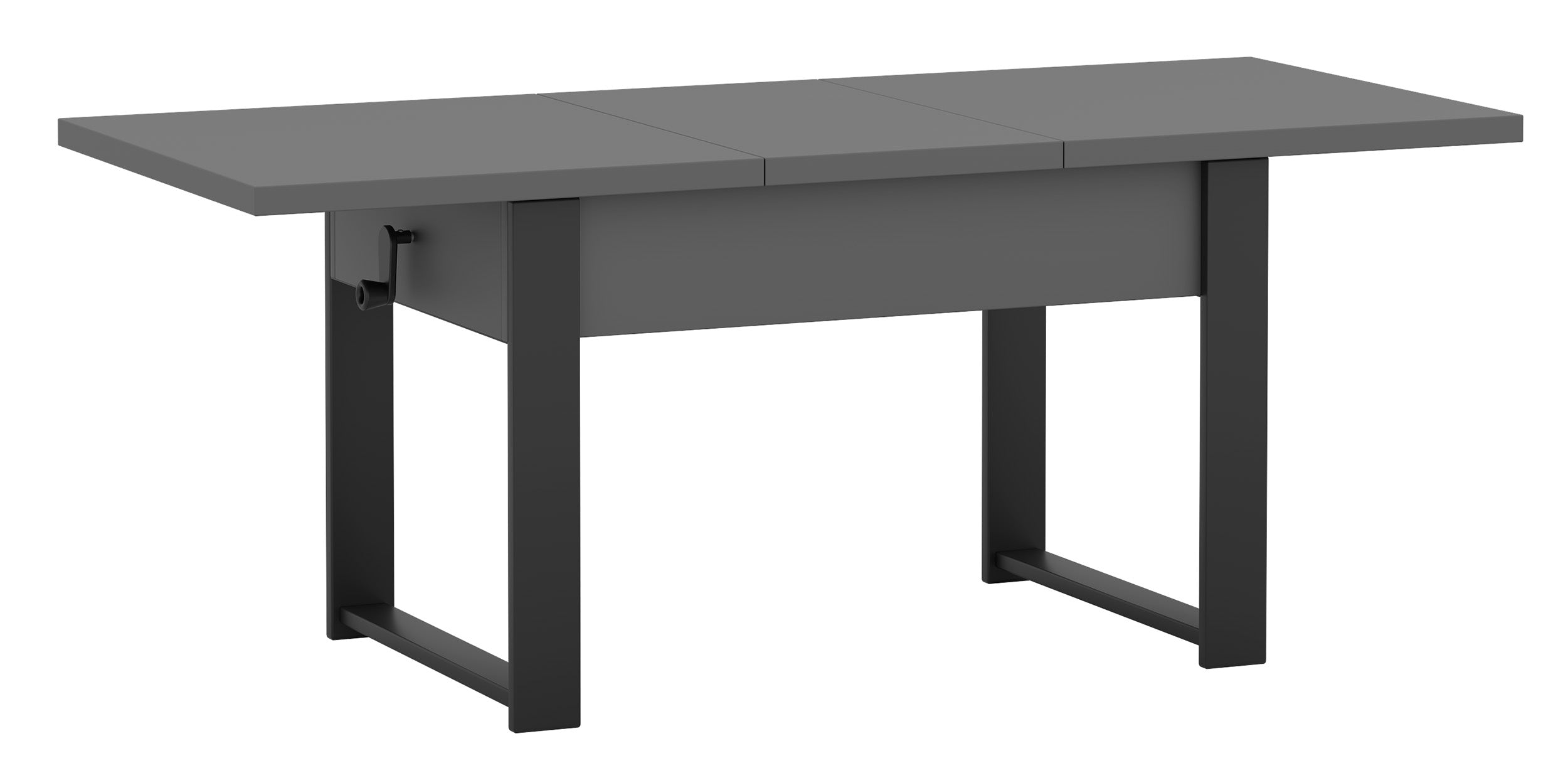 selsey-couchtisch-hugo-ausziehbar-120-157-x67-cm-grau-diamantmuster-schwarze-bei image 4