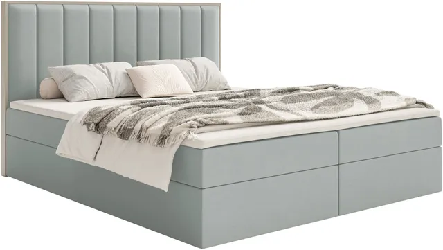 selsey-togents-kontinentalbett-140x200-cm-mit-stauraum-und-topper-salbeigr-ner-v image 1