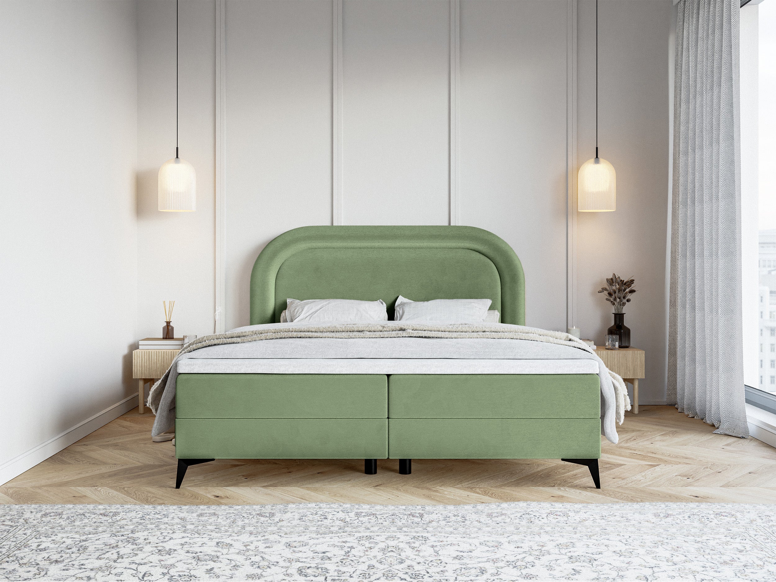 selsey-loreo-kontinentalbett-180x200-cm-mit-topper-und-stauraum-eukalyptus-velou image 3