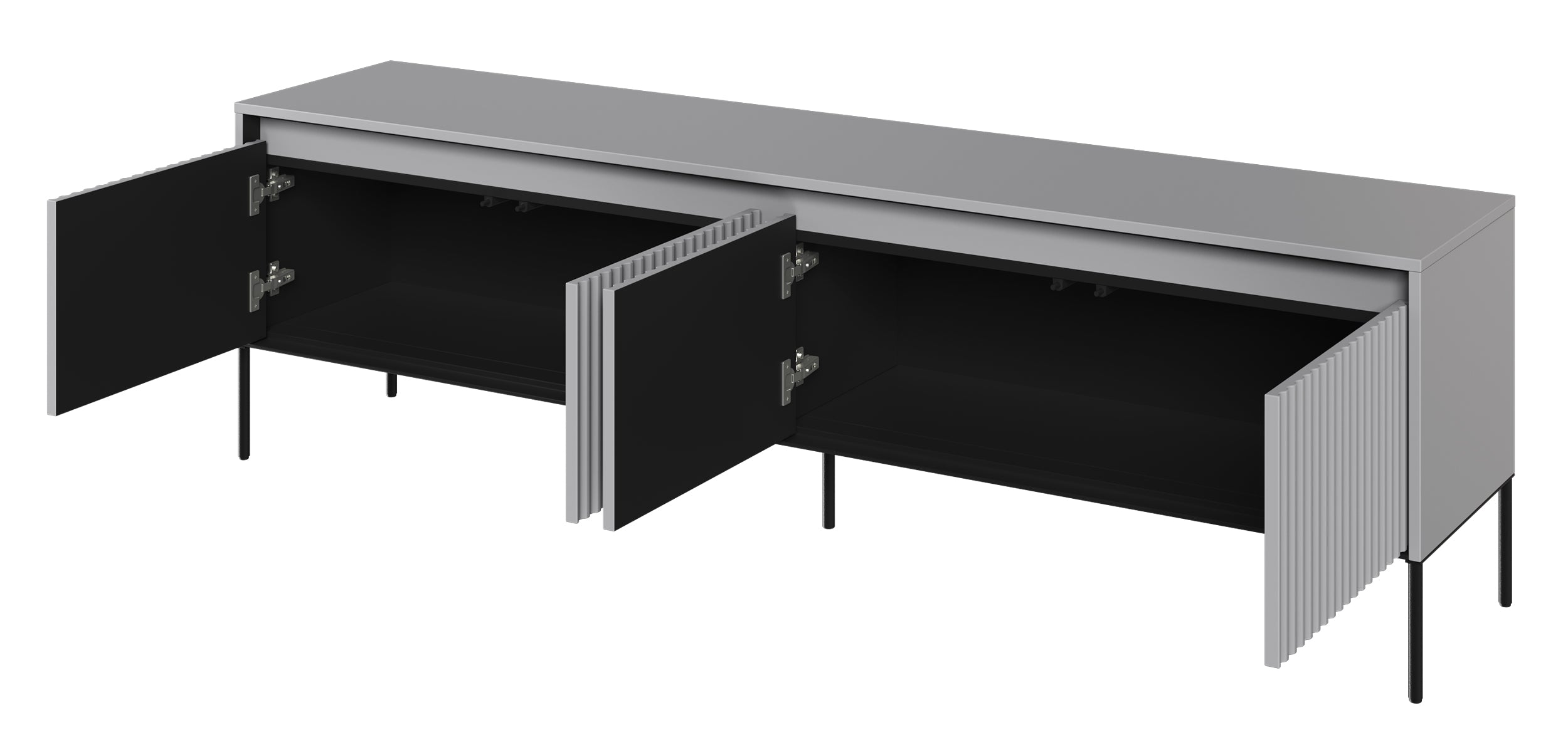 selsey-trend-tv-schrank-193-cm-grau-mit-led-beleuchtung image 2