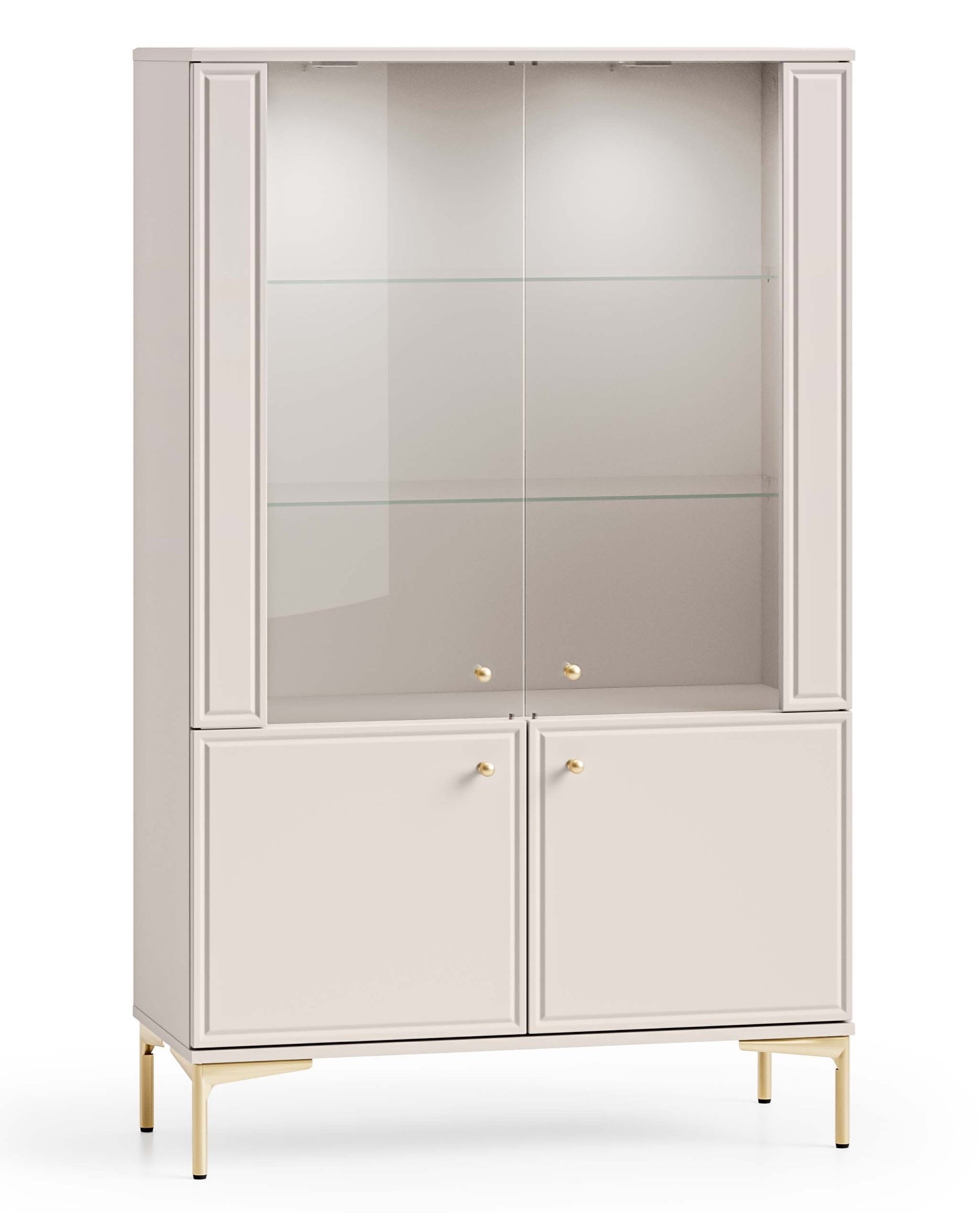 selsey-sandro-vitrine-92-cm-viert-rig-mit-beleuchtung-kaschmir image 1