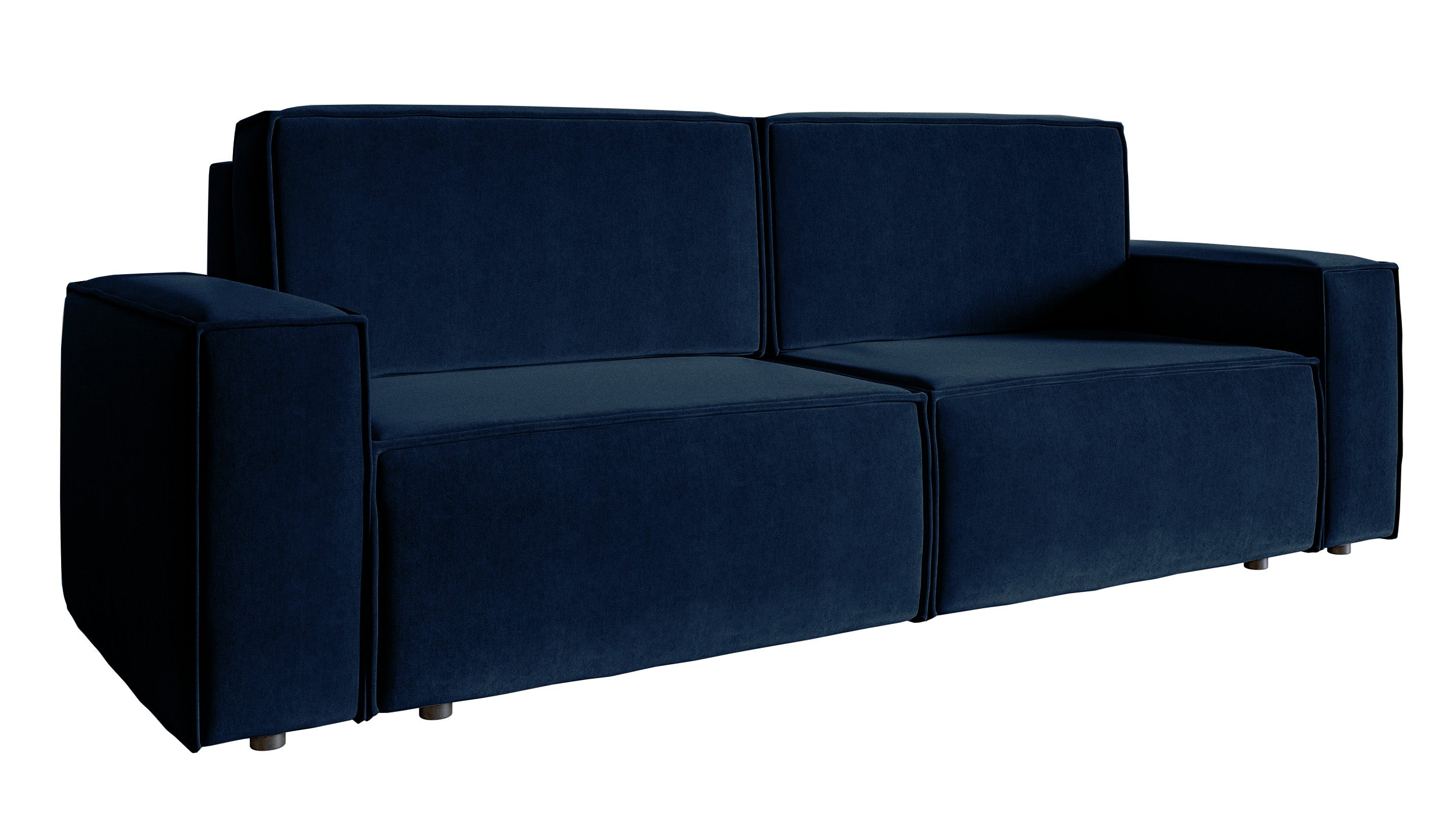 selsey-copertino-dreisitziges-schlafsofa-marineblauer-velours-wasserabweisend image 4