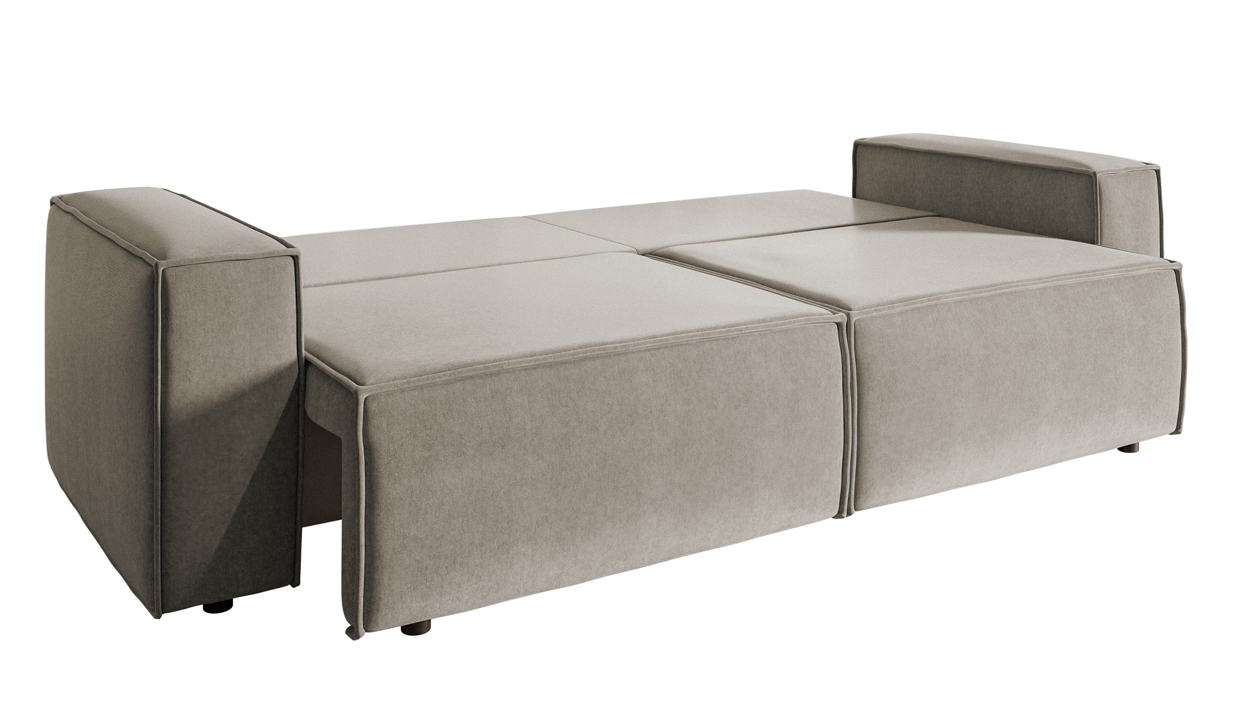 selsey-copertino-dreisitziges-schlafsofa-grau-beige-wasserabweisender-samtstoff image 5