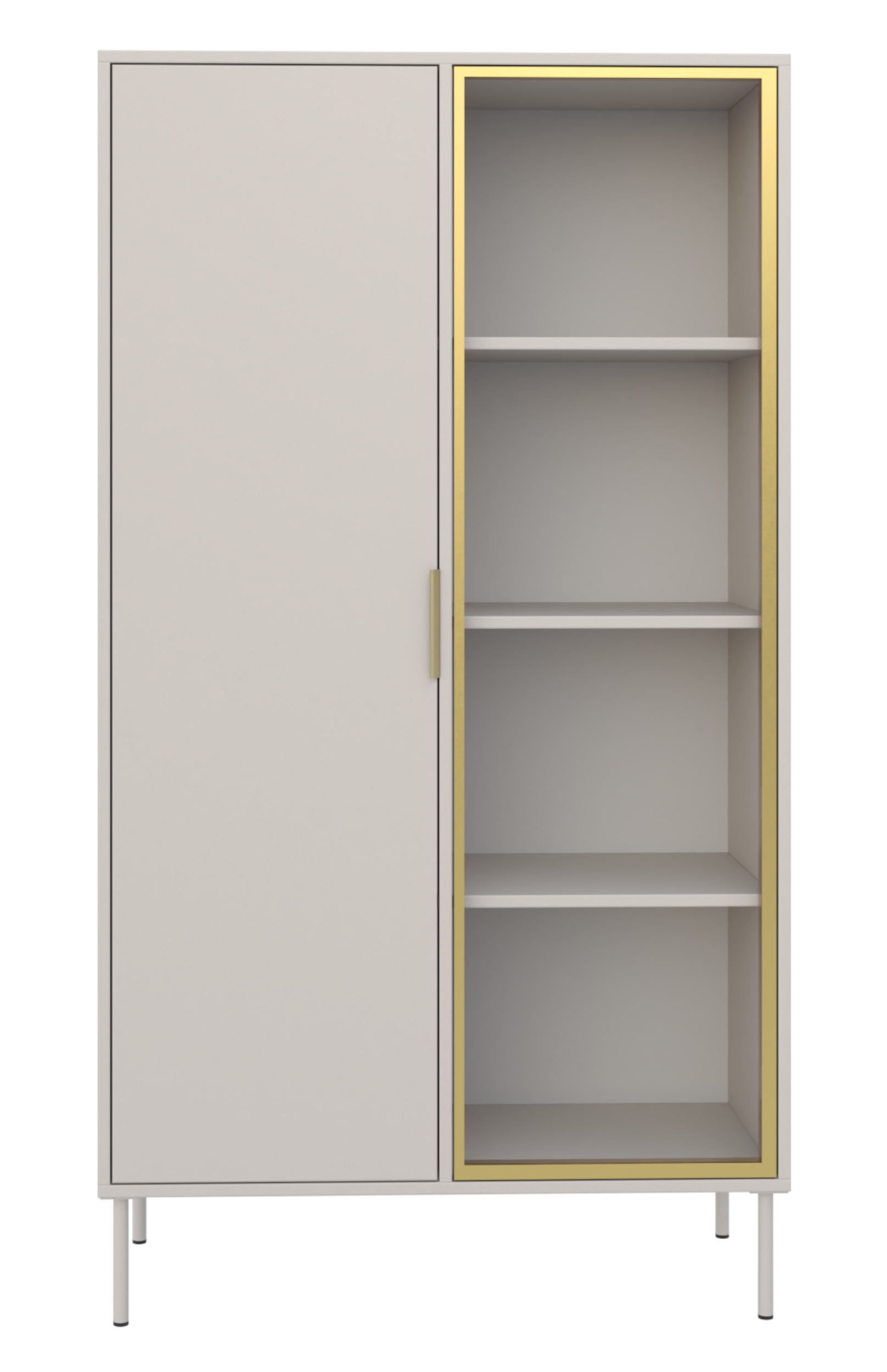 selsey-vena-zweifl-geliger-vitrinenschrank-90-cm-mit-kaschmirfarbener-glasfront image 5