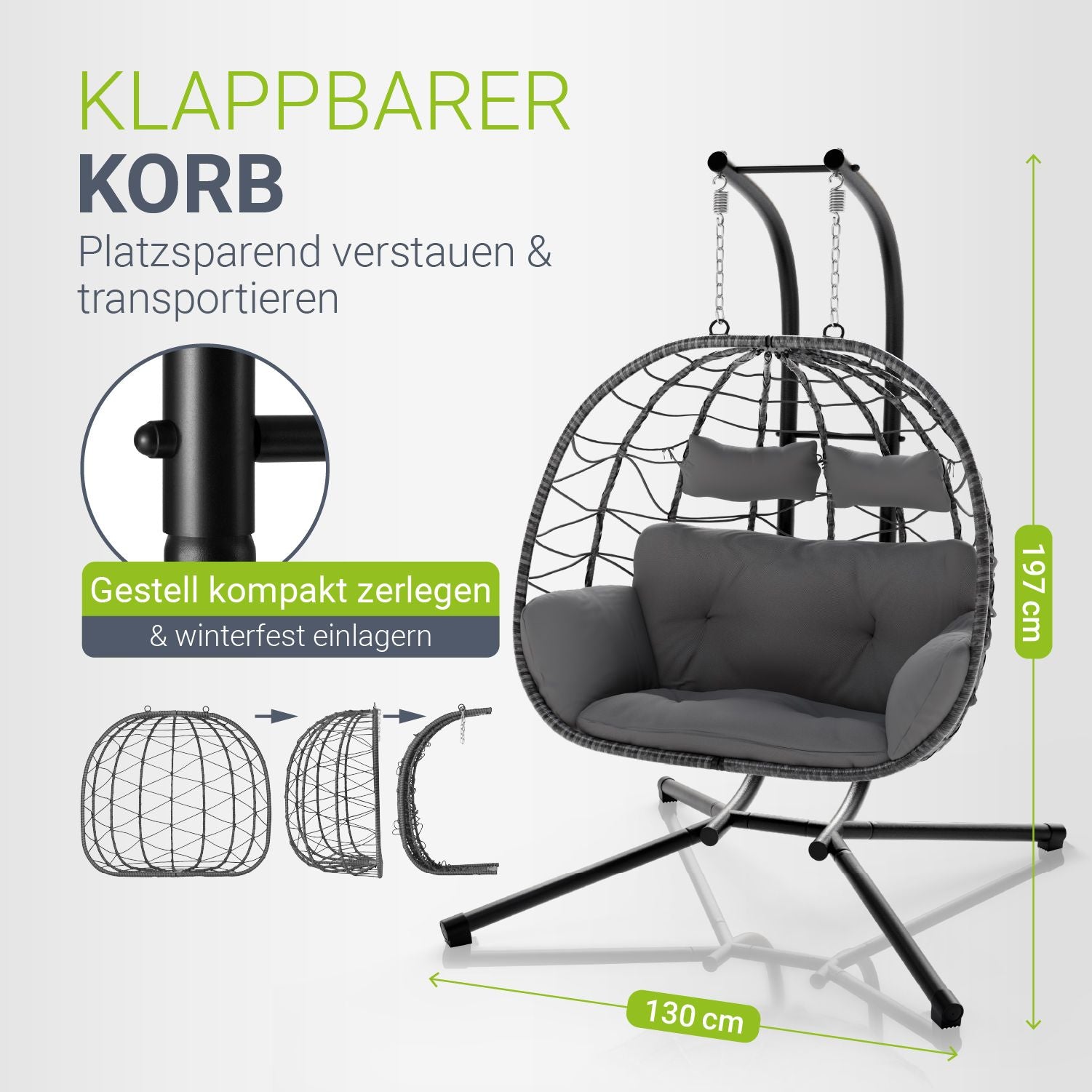 juskys-aria-polyrattan-doppelh-ngesessel-xxl-in-grau-mit-gestell image 3