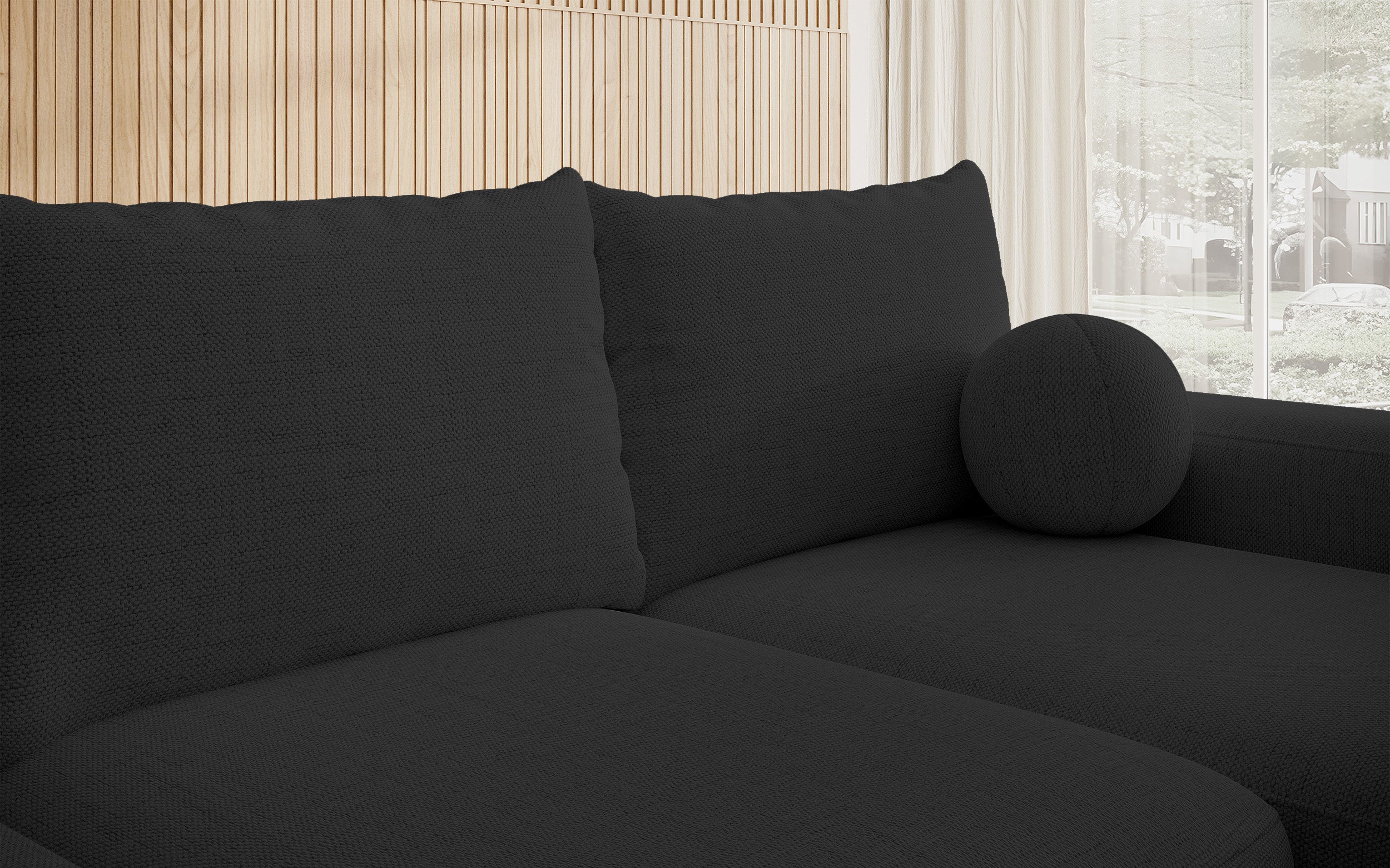 selsey-carnos-ecksofa-mit-schlaffunktion-l-form-rechts-schwarzer-chenille-mit-ba image 4