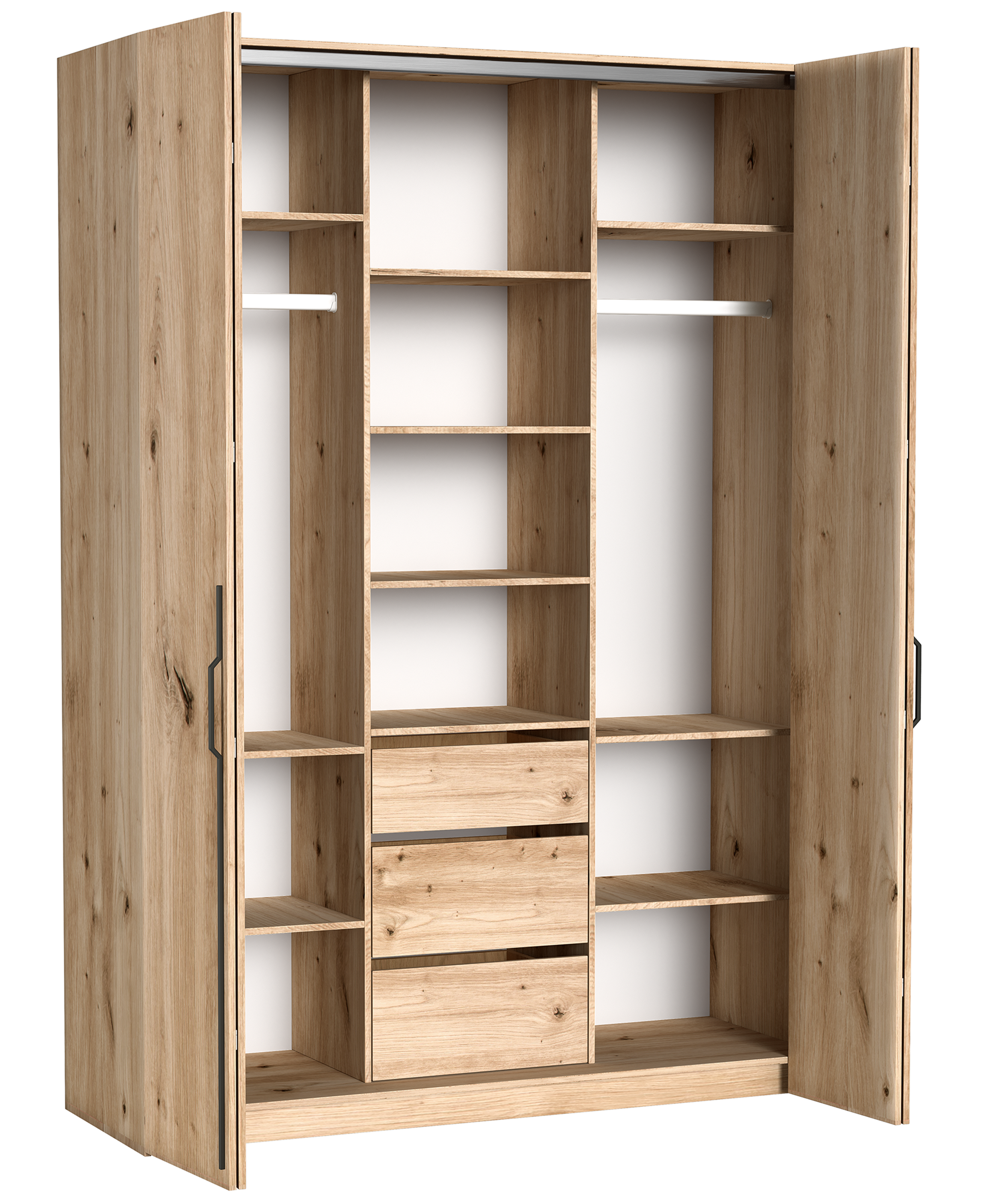 selsey-bari-garderobe-2-t-rig-170-cm-mit-3-schubladen-artisan-eiche image 6