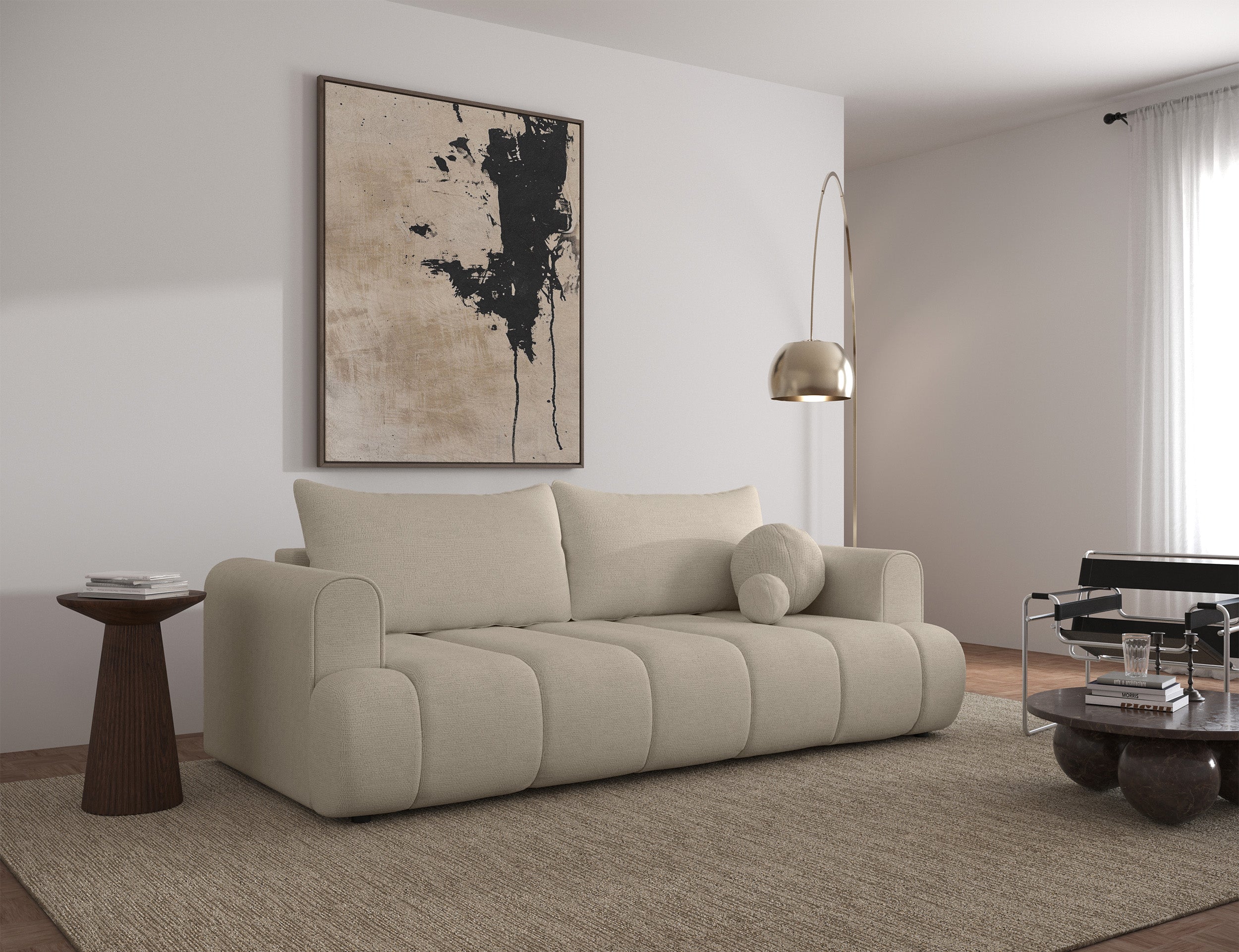 selsey-dandelino-dreisitzer-sofa-mit-schlaffunktion-hellbeige-hydrophobe-chenill image 3
