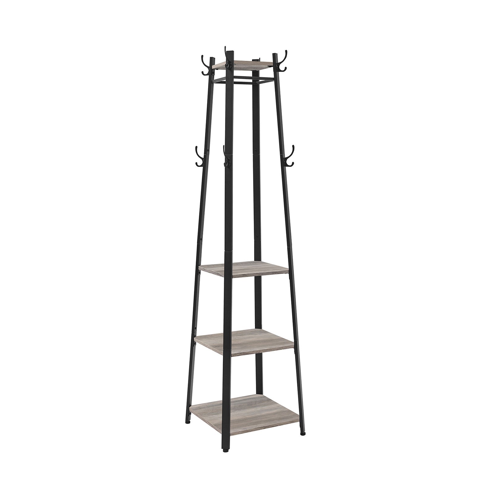vasagle-kleiderst-nder-mit-3-ablagen-garderobenst-nder-vintage-stil image 1