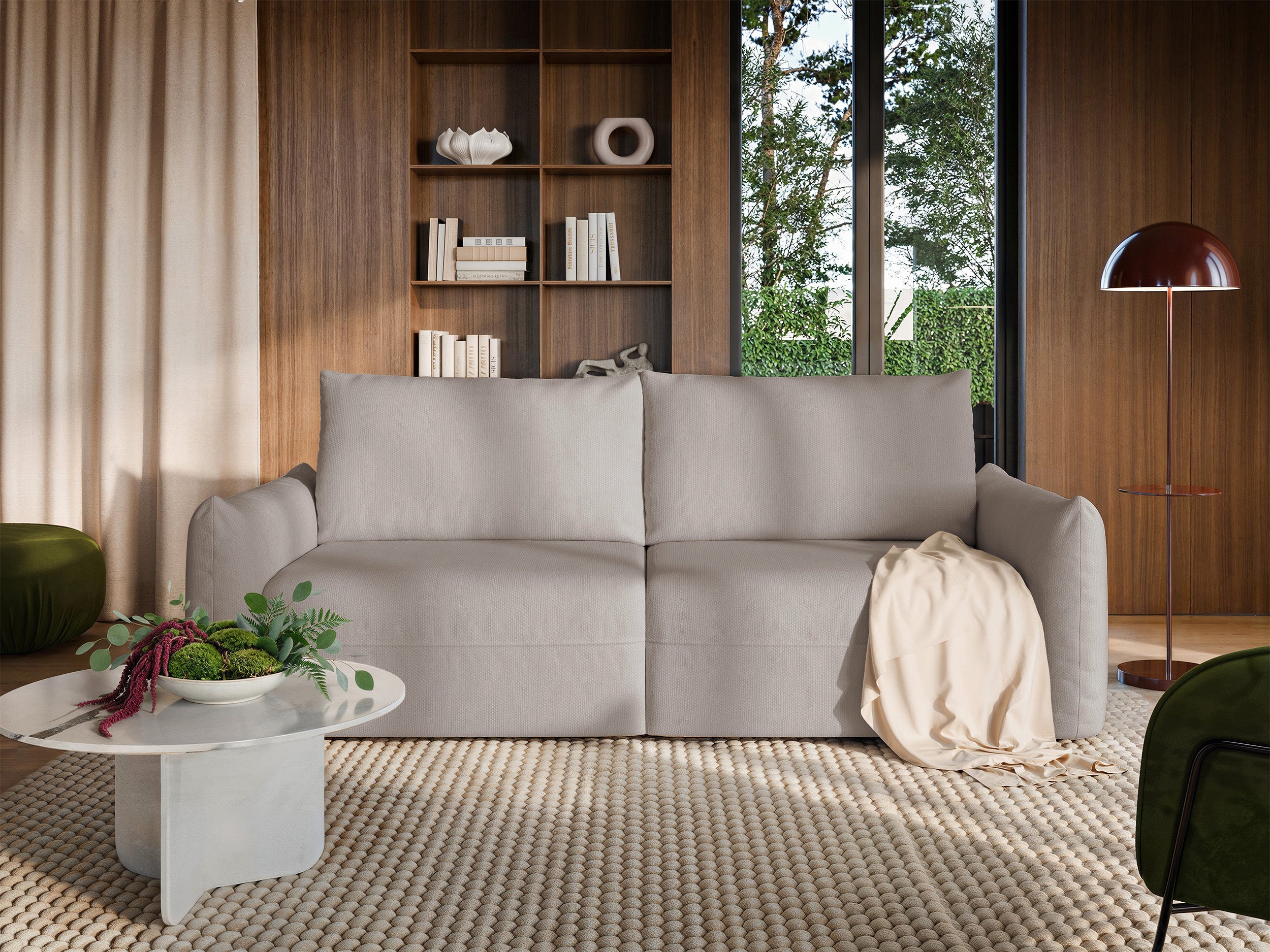 selsey-theolla-dreisitziges-schlafsofa-mit-stauraum-hellbeige-chenille image 2