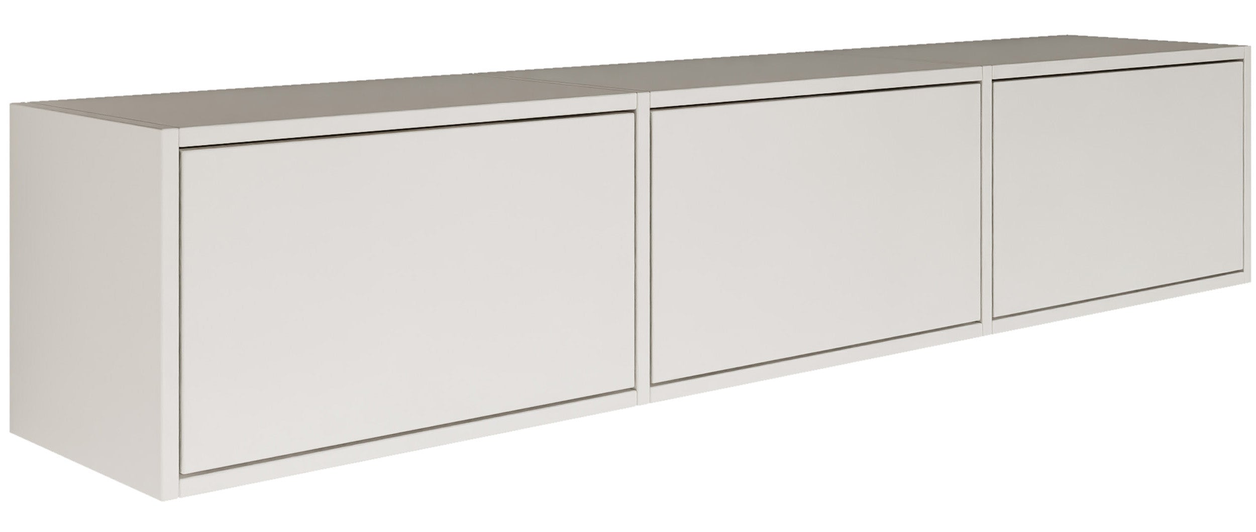 selsey-framme-h-ngender-tv-schrank-mit-drei-klappen-150-cm-wei image 1