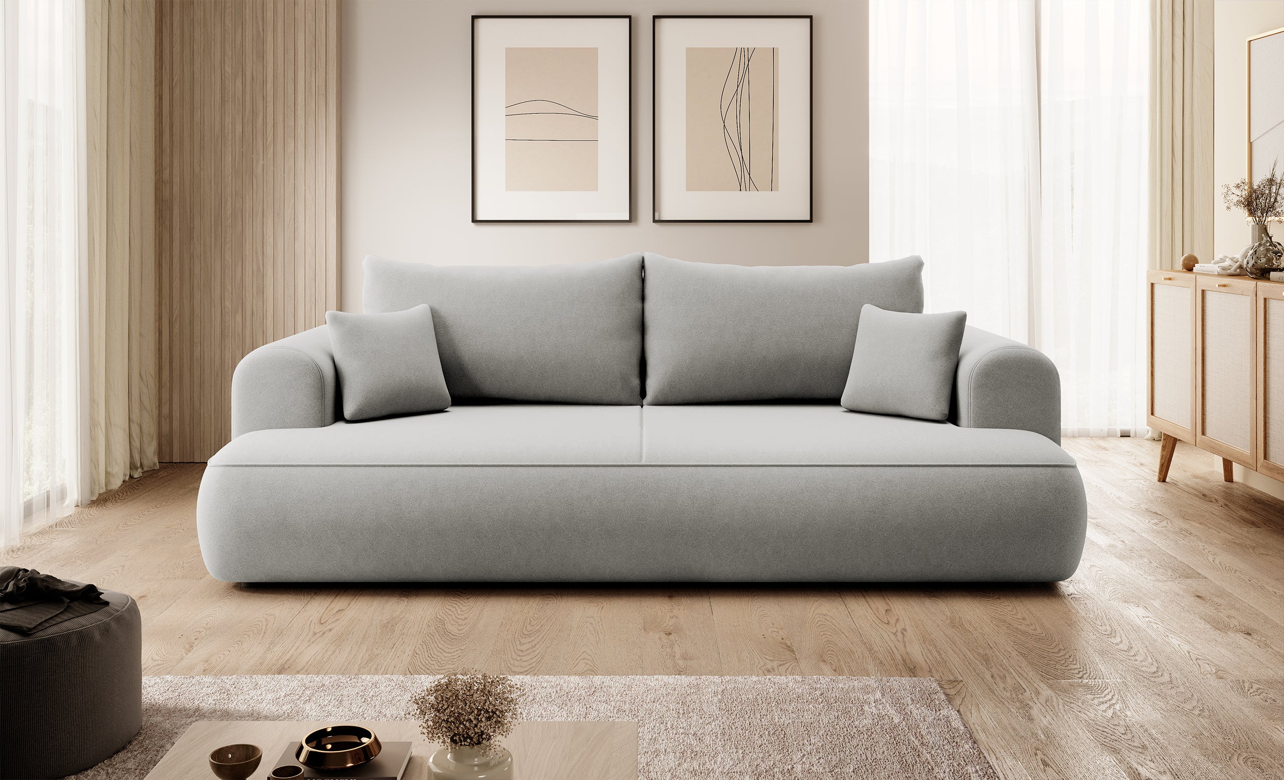 selsey-ovo-dreisitziges-schlafsofa-ausklappbar-mit-stauraum-grauer-samt image 2