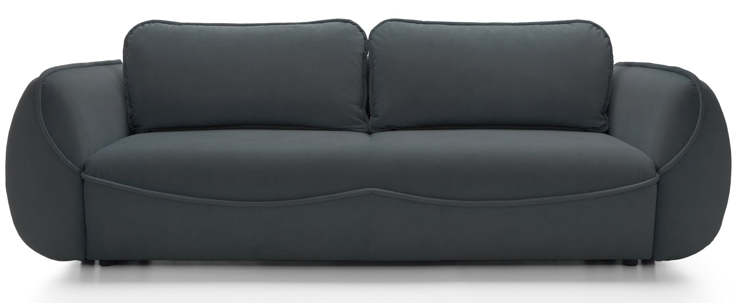 selsey-cutie-dreisitziges-schlafsofa-mit-stauraum-graphit-velours-pflegeleicht image 1