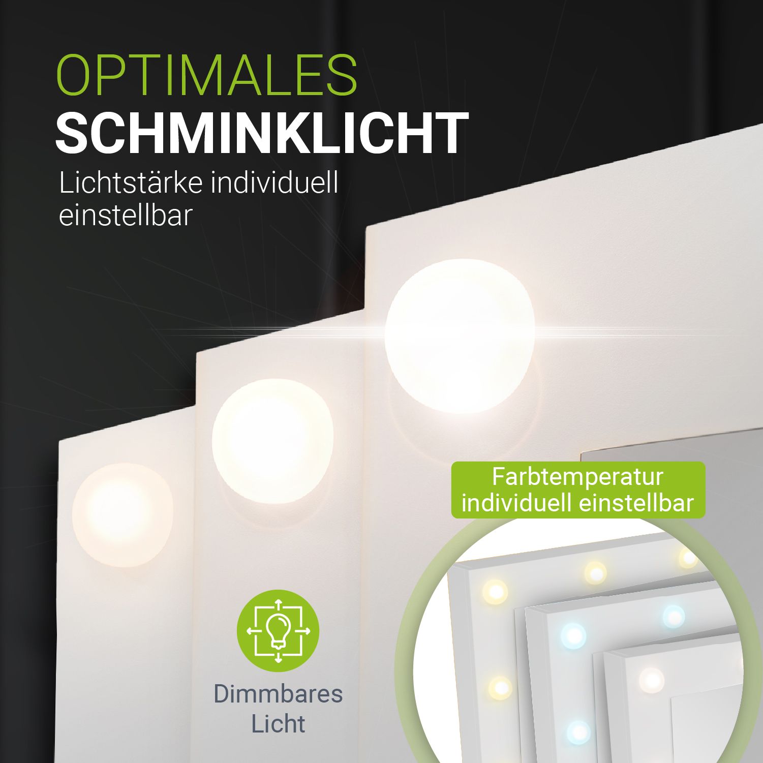 juskys-schminktisch-lilia-wei-mit-spiegel-led-und-7-schubladen image 6