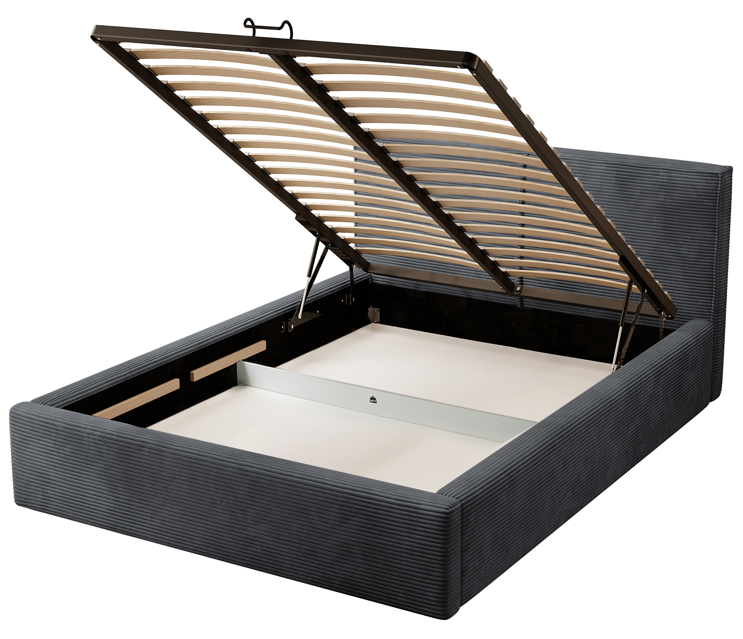selsey-farese-gepolstertes-bett-160x200-cm-mit-stauraum-und-gasdruckfeder-dunkel image 6