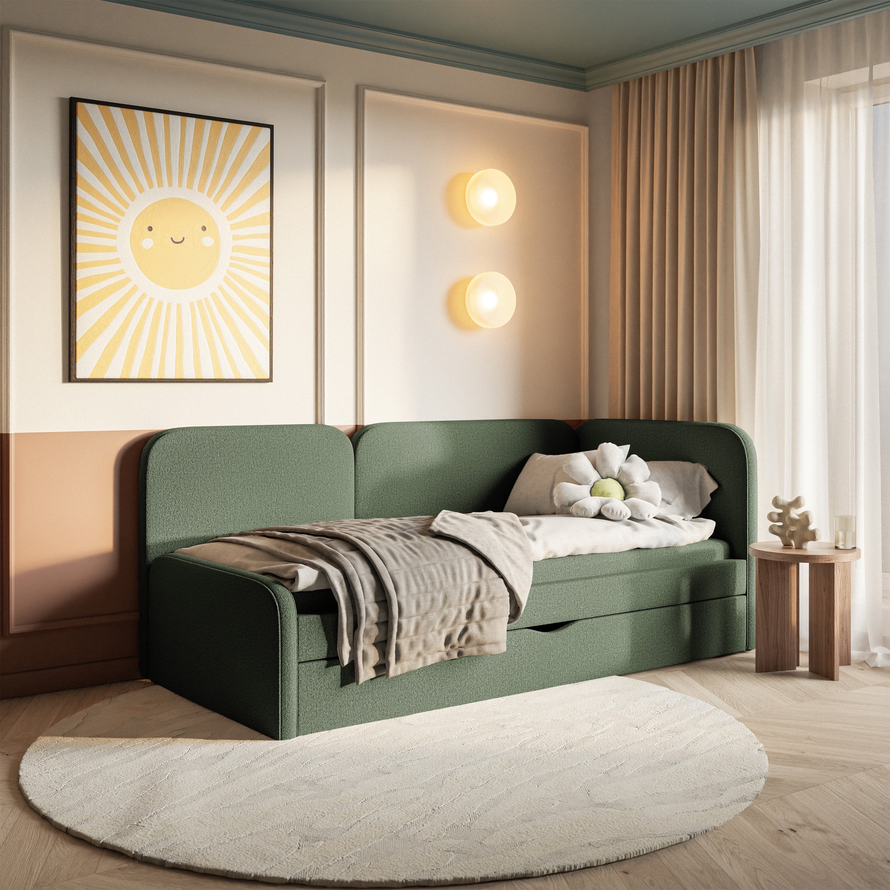 selsey-cuddy-jugendbett-90x200-cm-rechts-mit-matratze-olivgr-n image 2