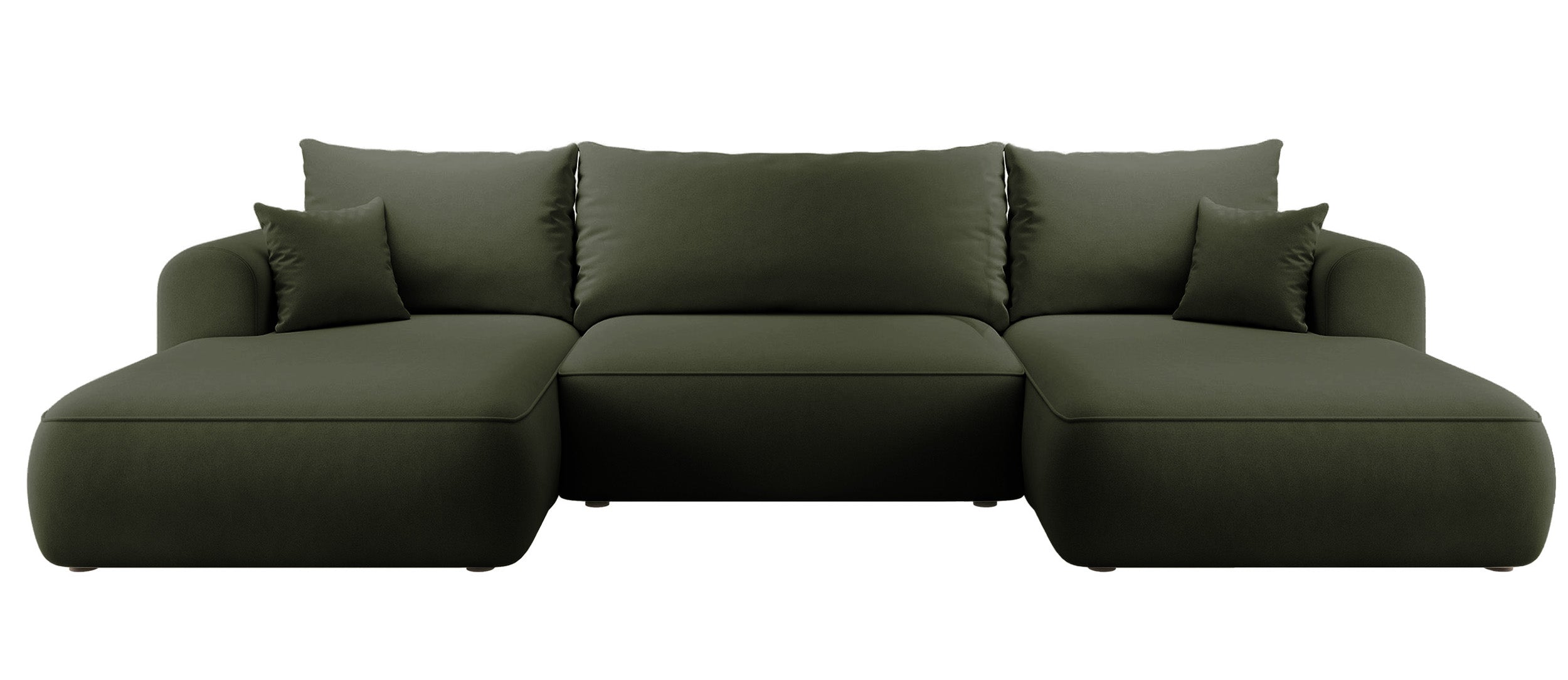 selsey-ovo-ecksofa-u-f-rmig-mit-schlaffunktion-und-stauraum-olivgr-ner-samt image 1