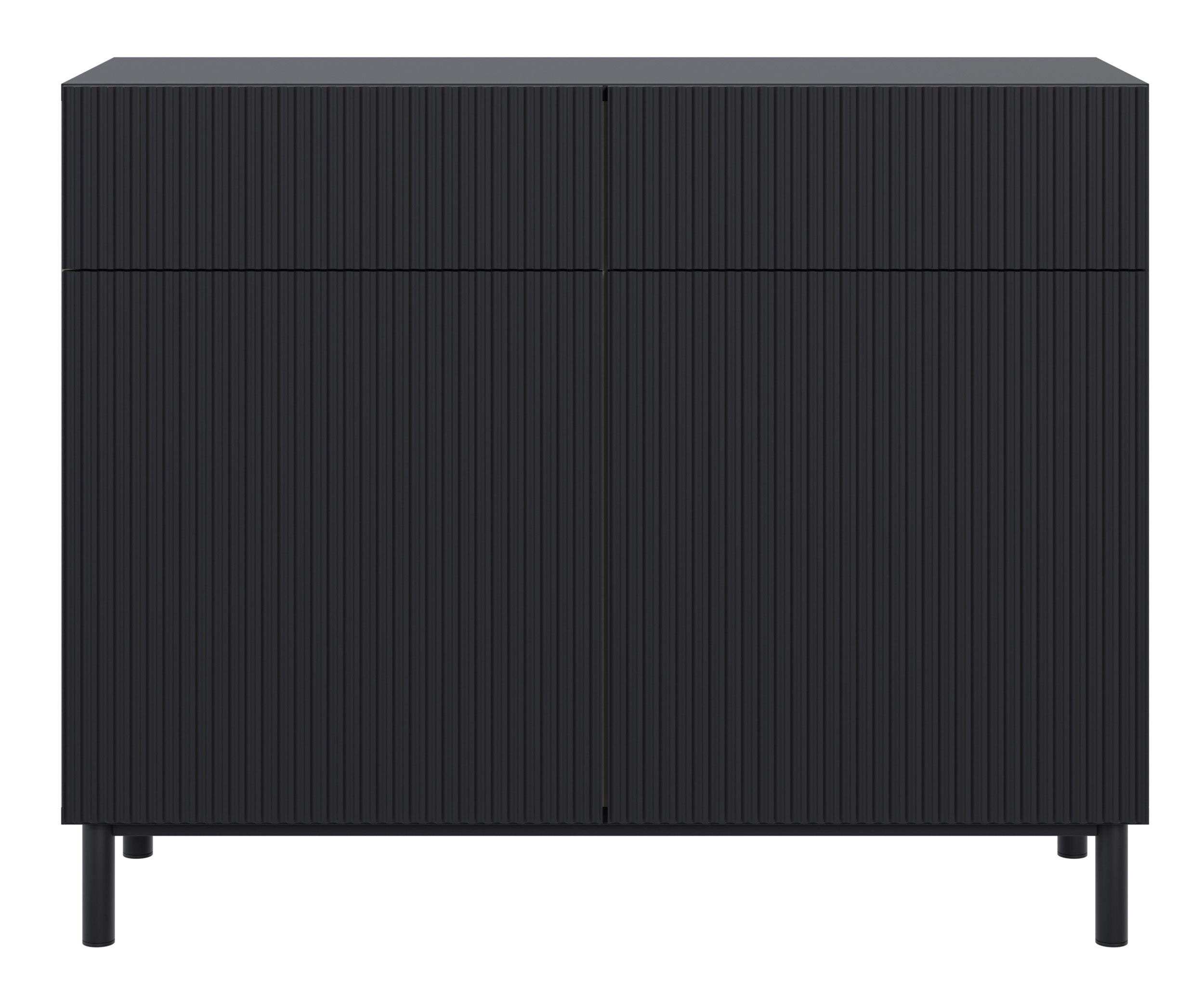 selsey-veldio-new-kommode-100-cm-zweit-rig-mit-zwei-schubladen-schwarz-gefr-ste- image 5