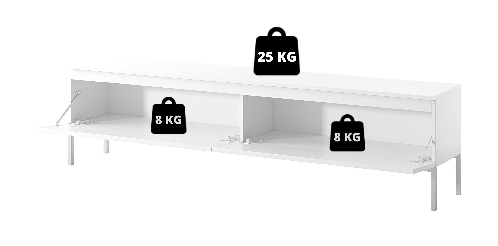 selsey-tv-schrank-bemmi-175-cm-schwarz-mit-schwarzen-beinen image 7