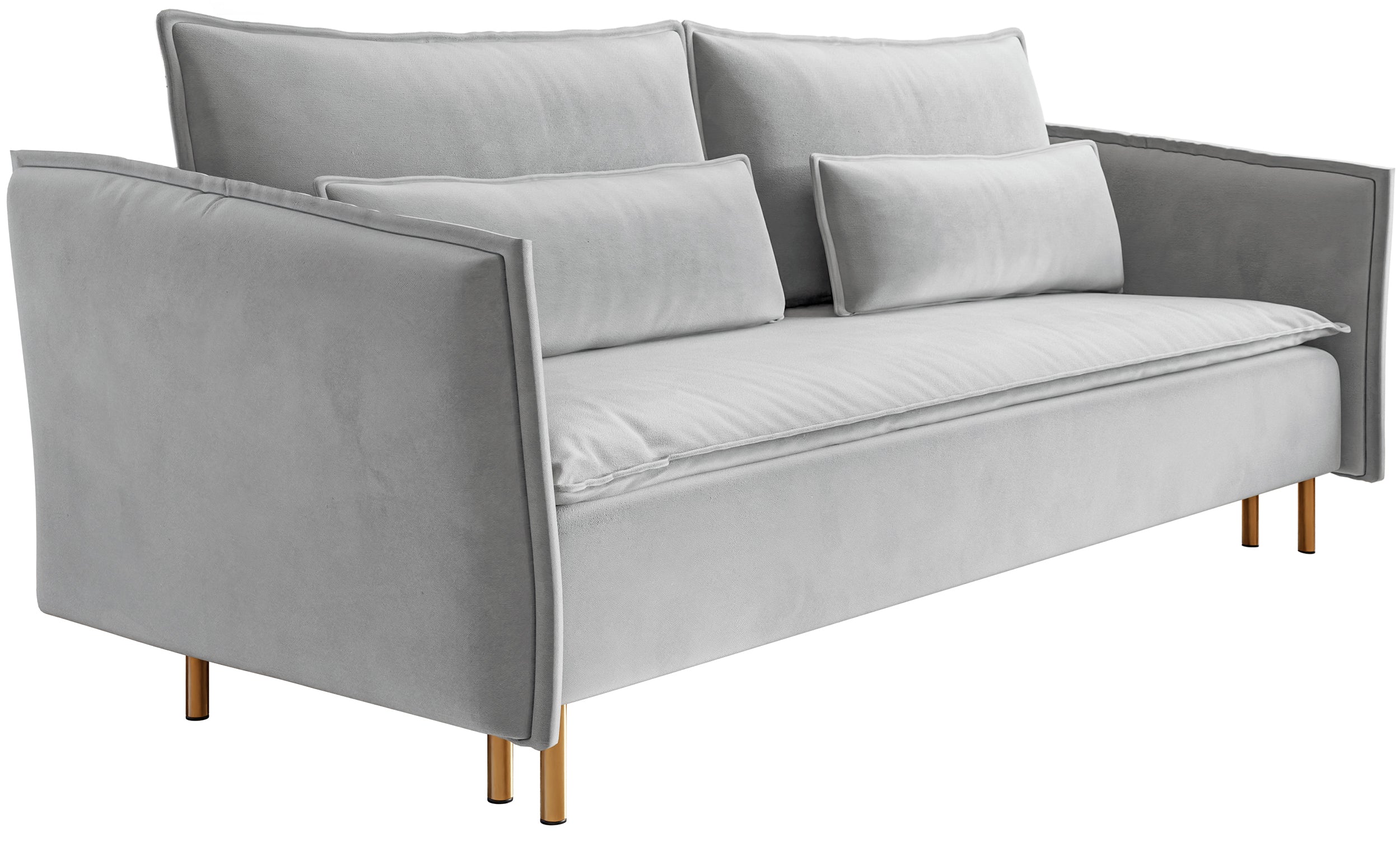 selsey-ummo-dreisitziges-ausklappbares-sofa-mit-stauraum-hellgrauer-velours-gold image 5