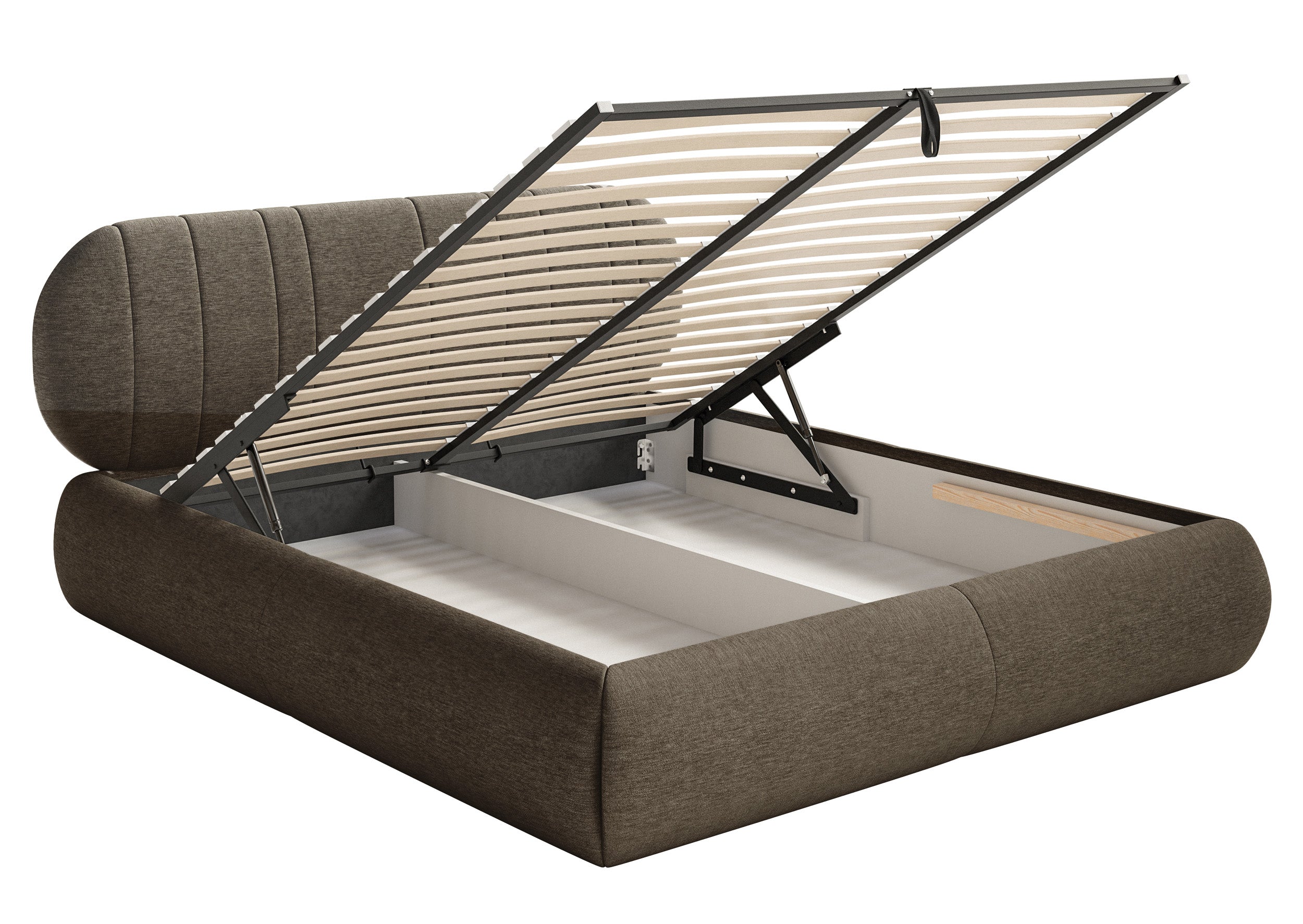 selsey-asmelio-polsterbett-140x200-cm-mit-stauraum-metallrahmen-braunes-geflecht image 5