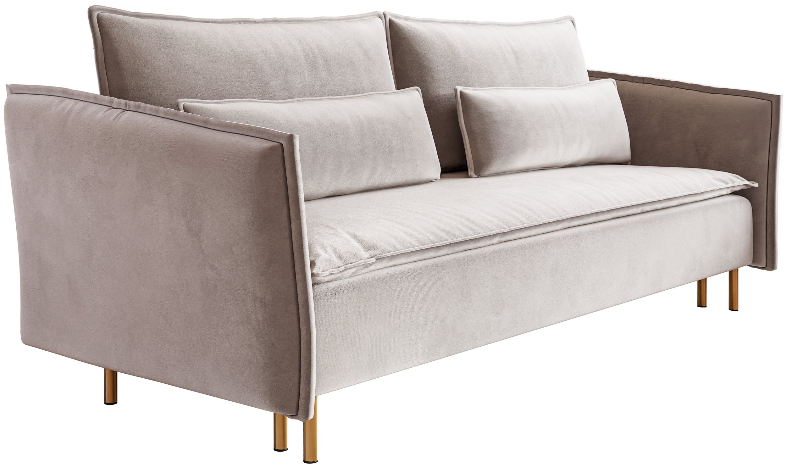 selsey-ummo-dreisitziges-ausklappbares-sofa-mit-stauraum-grau-beige-samt-goldene image 5