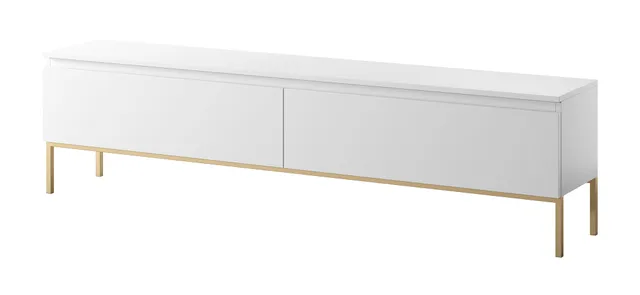 selsey-bemmi-tv-schrank-175-cm-wei-mit-goldenen-beinen image 1