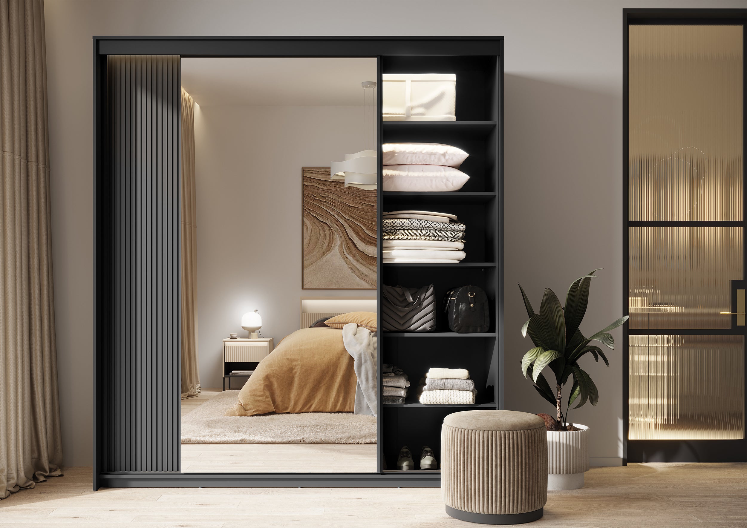 selsey-trend-schiebet-renschrank-200-cm-zweit-rig-mit-spiegel-und-beleuchtung-sc image 2