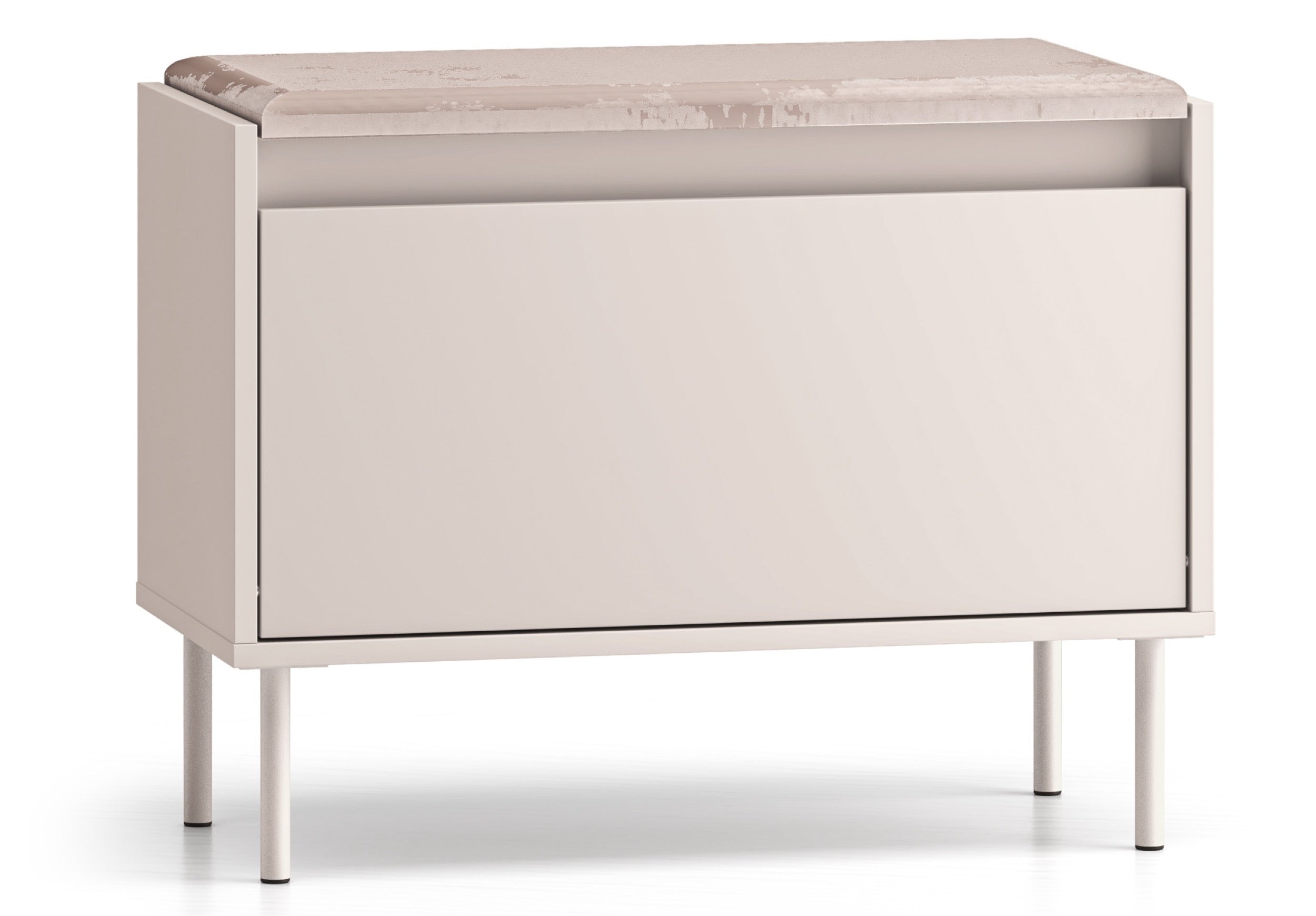 selsey-dioce-schuhschrank-mit-klappe-und-sitzfl-che-69-cm-kaschmir image 1