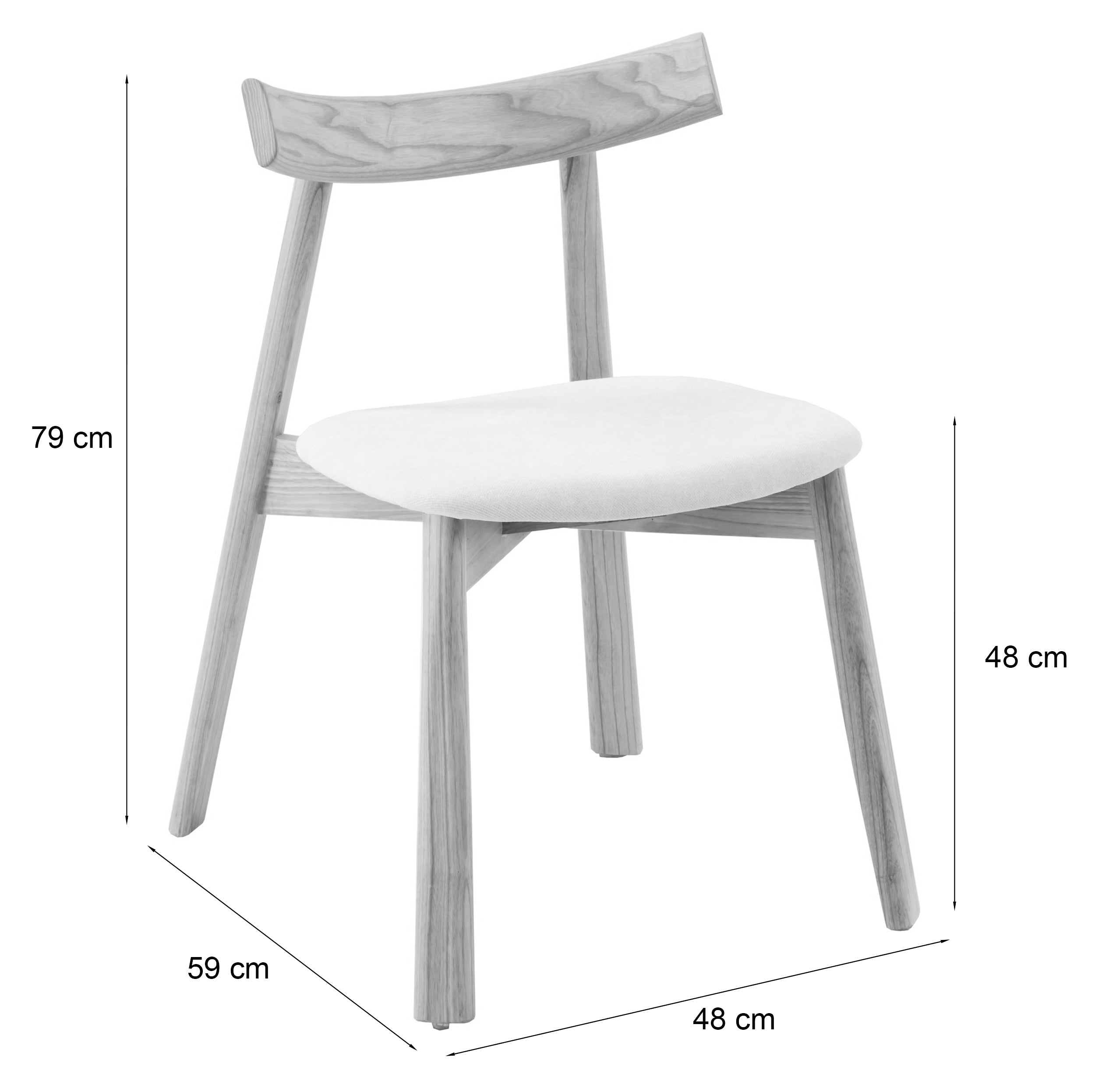 selsey-delify-holzstuhl-esszimmer-creme-chenille-eiche image 8