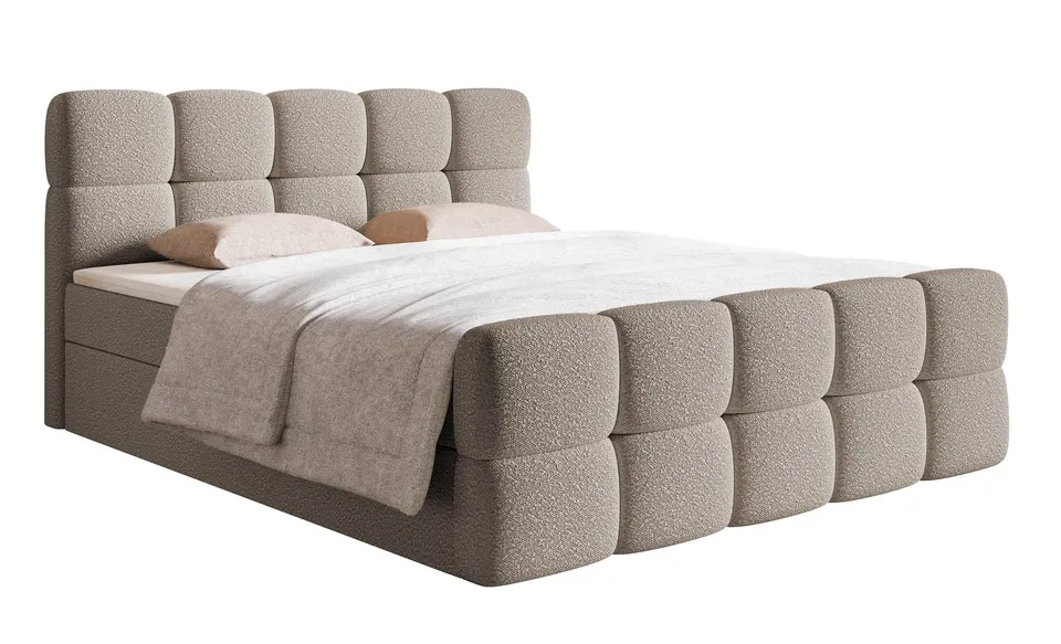 selsey-cloudy-kontinentalbett-140x200-cm-mit-stauraum-und-topper-graubeige-boucl image 1