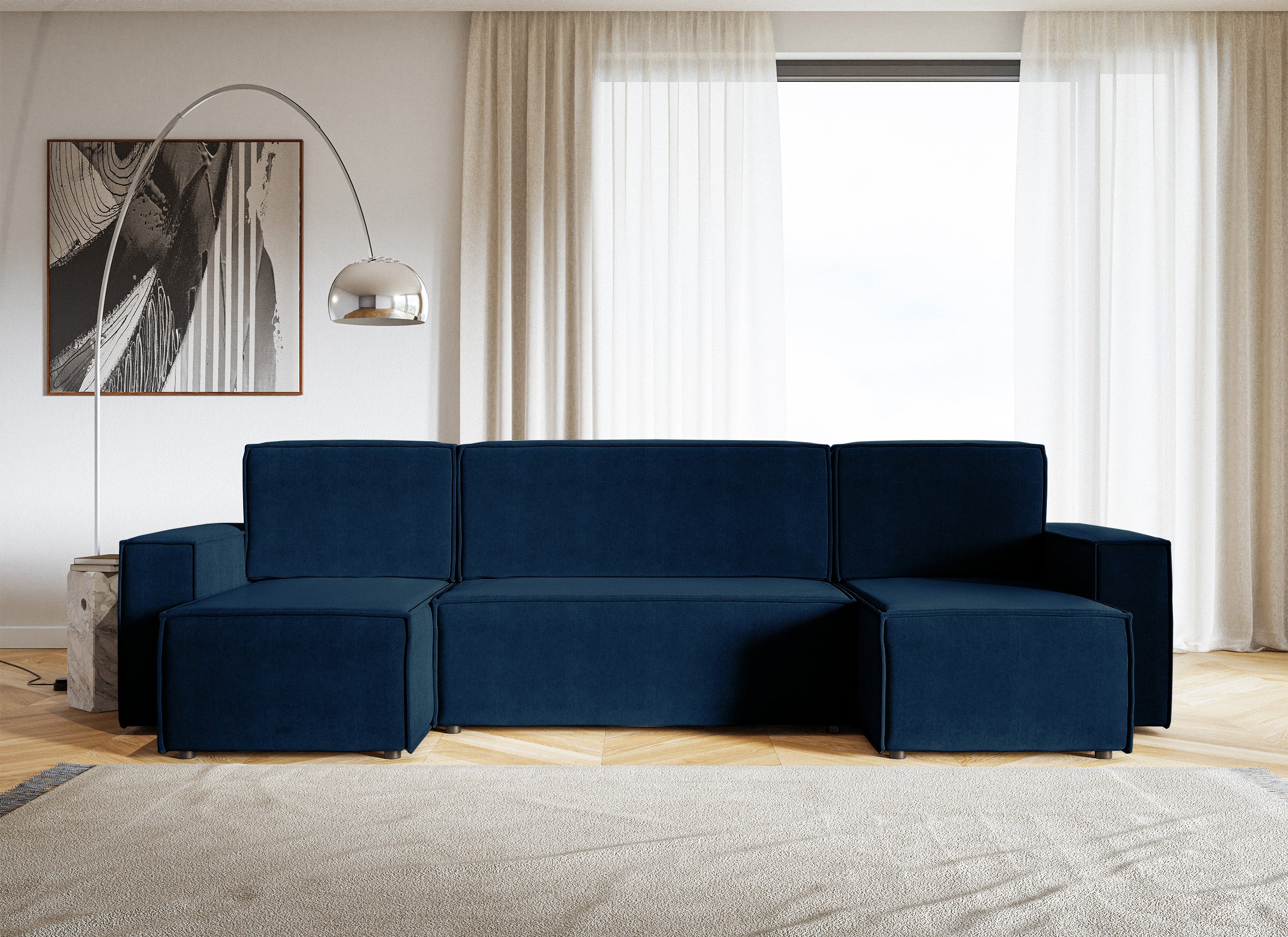 selsey-copertino-u-ecksofa-mit-schlaffunktion-und-stauraum-marineblau-hydrophobe image 2