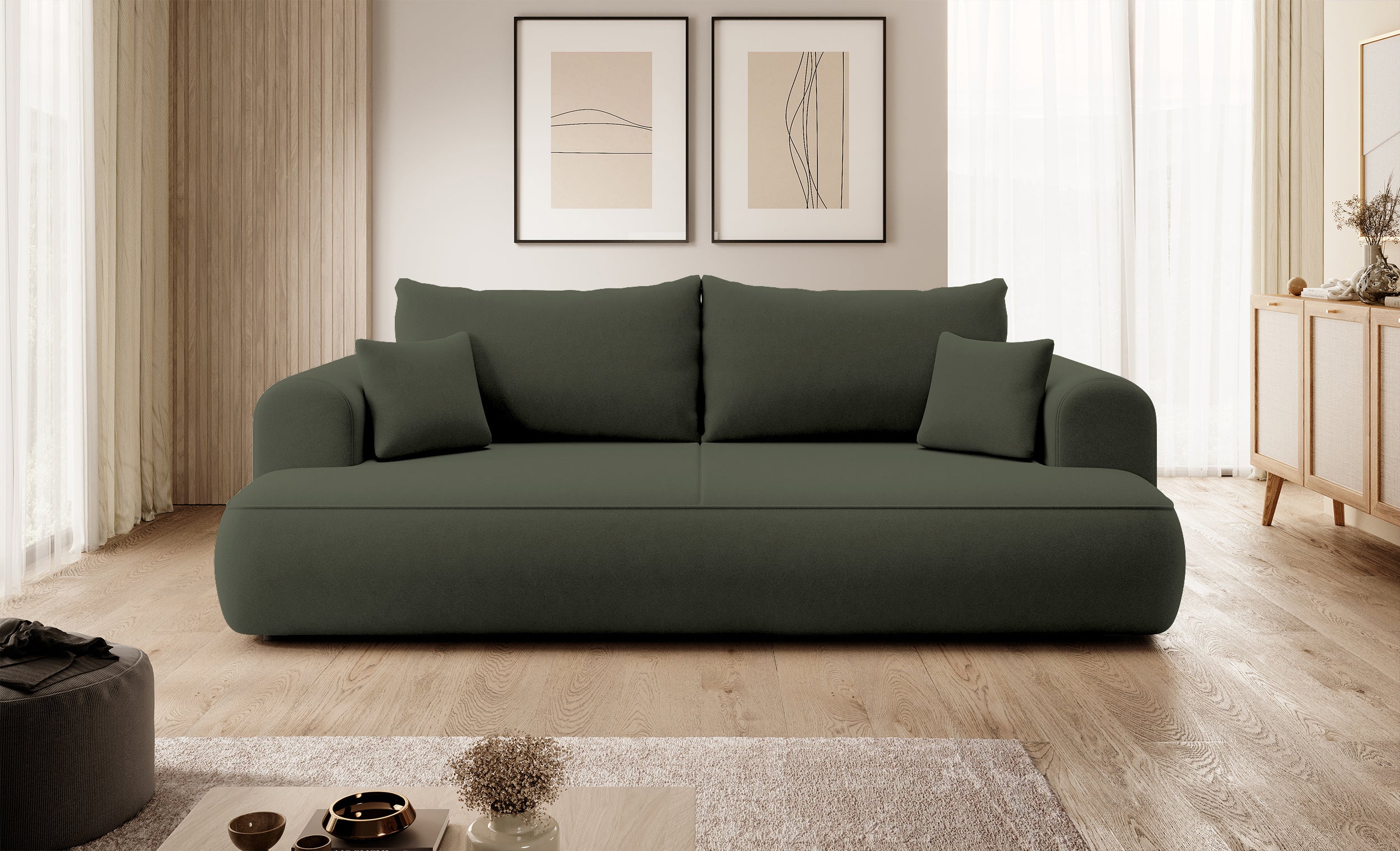 selsey-ovo-drei-sitzer-schlafsofa-mit-stauraum-olivgr-ner-samt image 2