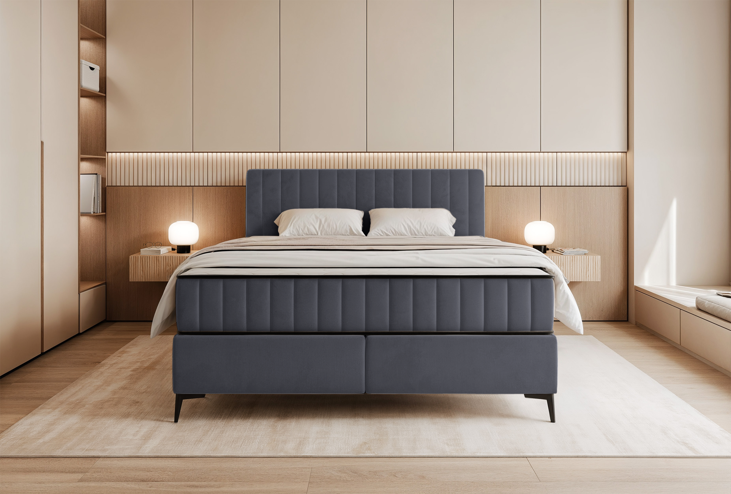 selsey-mufasso-kontinentales-bett-160x200-cm-mit-stauraum-grauer-wasserabweisend image 3