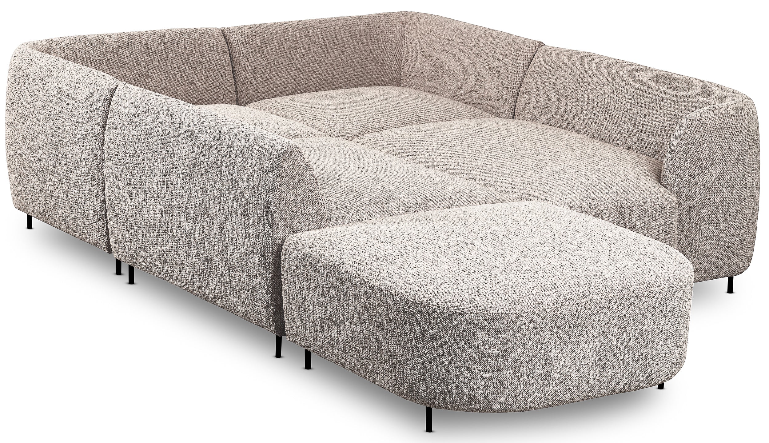 selsey-lanomi-modulares-ecksofa-u-f-rmig-rechts-grau-beige-boucl image 5