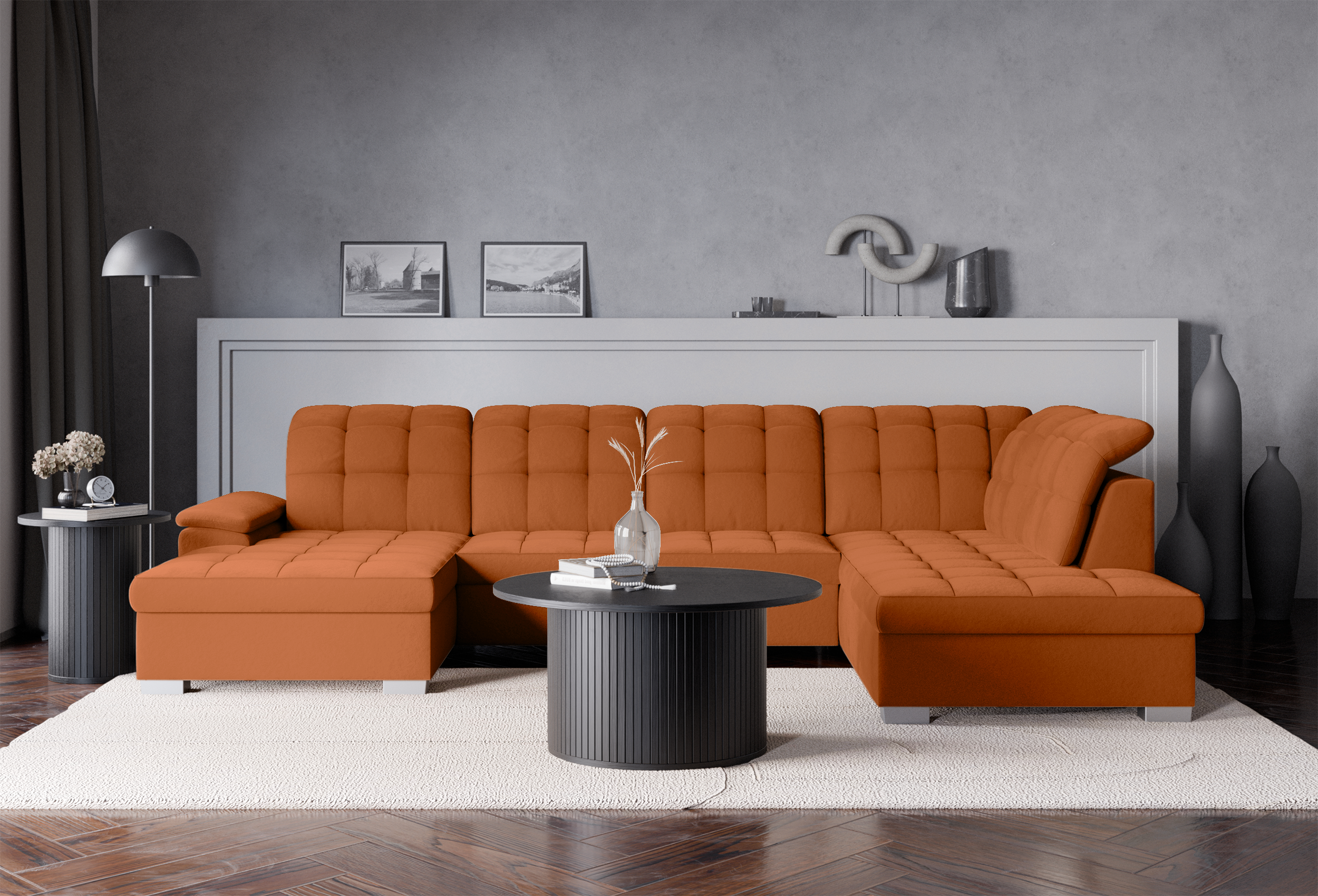 selsey-jamaal-ecksofa-mit-schlaffunktion-u-f-rmig-links-mit-stauraum-kupferfarbe image 2