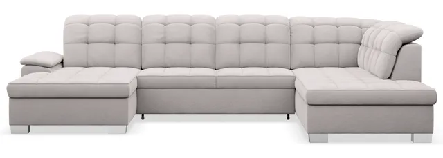 selsey-jamaal-ecksofa-mit-schlaffunktion-u-f-rmig-links-stauraum-hellgrauer-hydr image 1