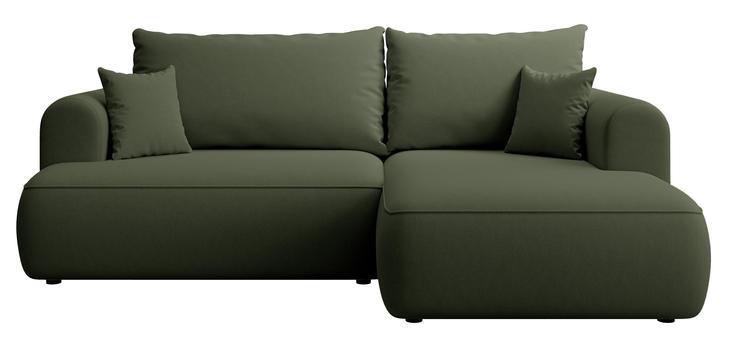 selsey-ovo-mini-ecksofa-mit-schlaffunktion-l-form-rechts-mit-stauraum-olivgr-n-s image 1