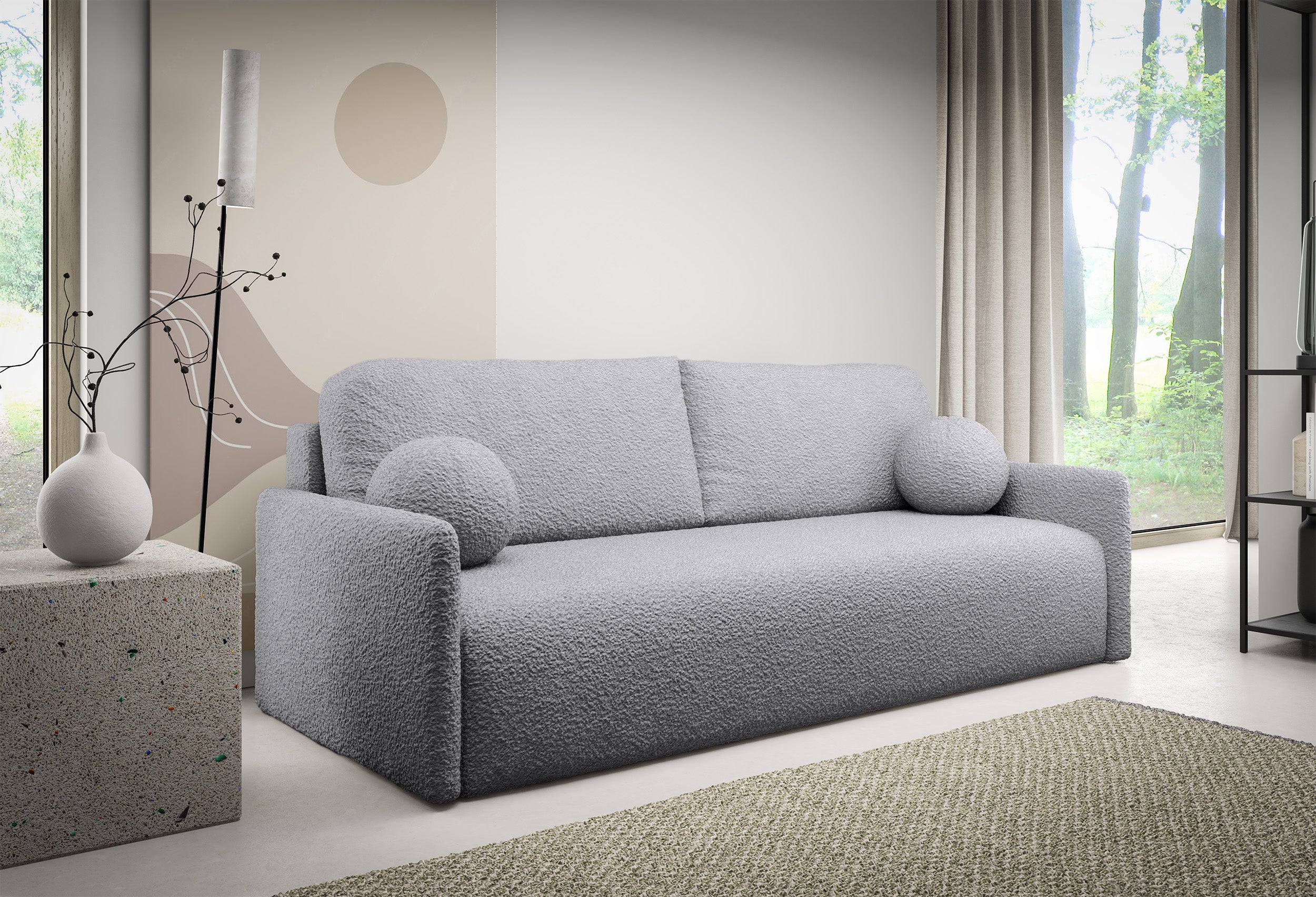 selsey-glove-schlafsofa-ausklappbar-mit-bettkasten-grau-boucl image 2
