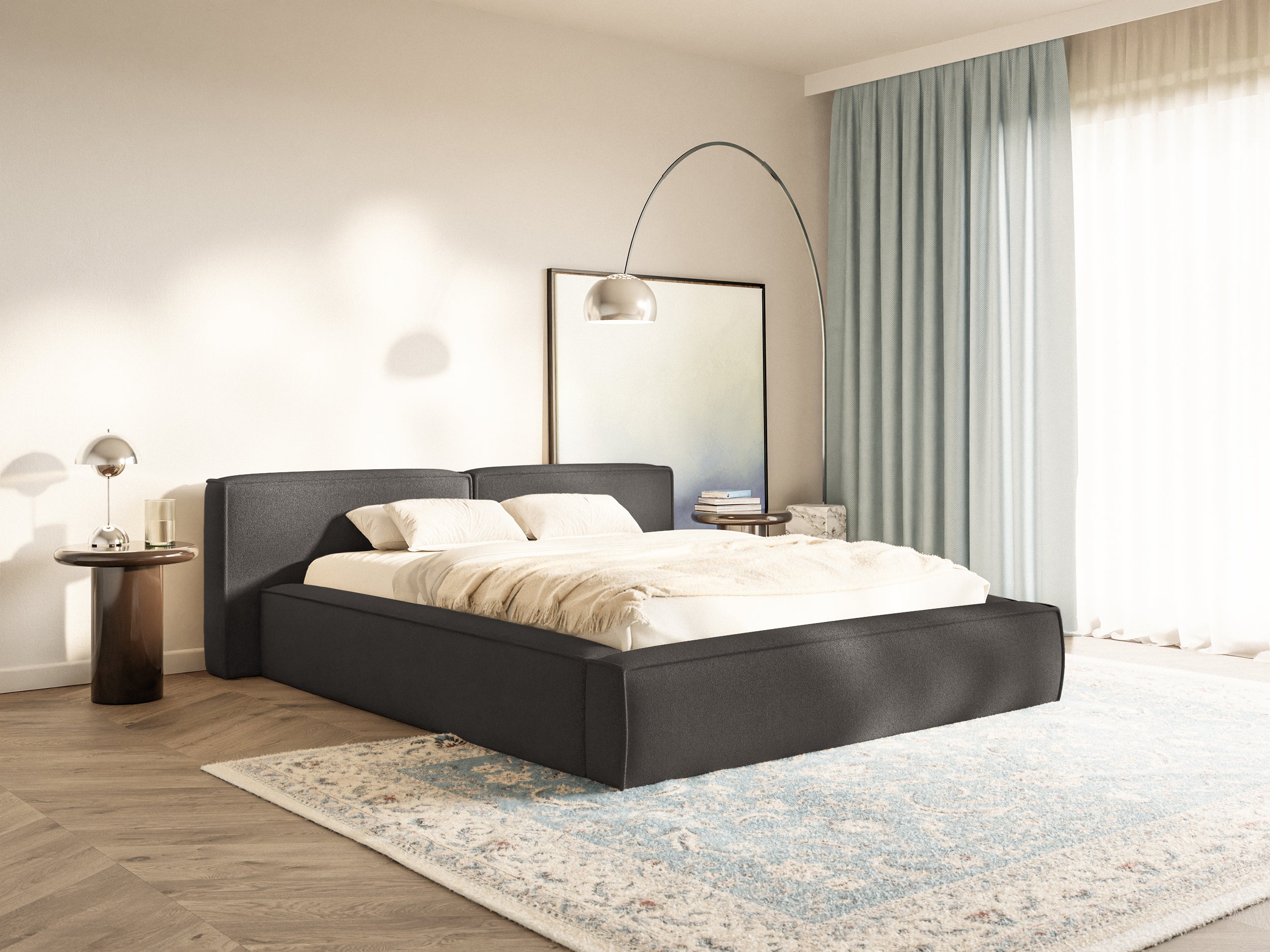 selsey-tilves-low-polsterbett-160x200-cm-mit-stauraum-metallrahmen-graphit-cheni image 2