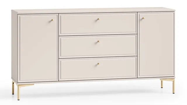 selsey-sandro-kommode-zweit-rig-mit-drei-schubladen-160-cm-kaschmir image 1