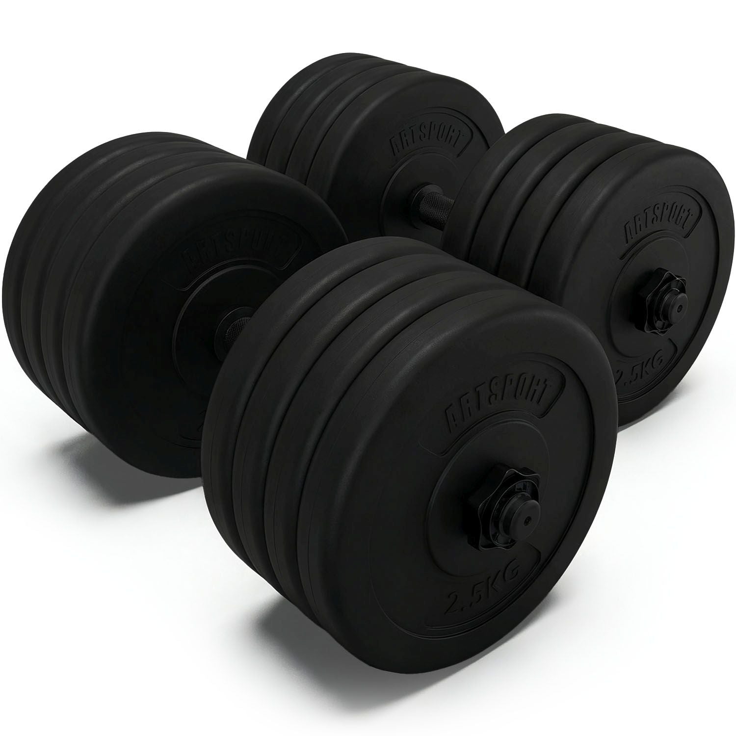 juskys-kurzhantelset-40-kg-mit-2-stangen-schwarz image 1
